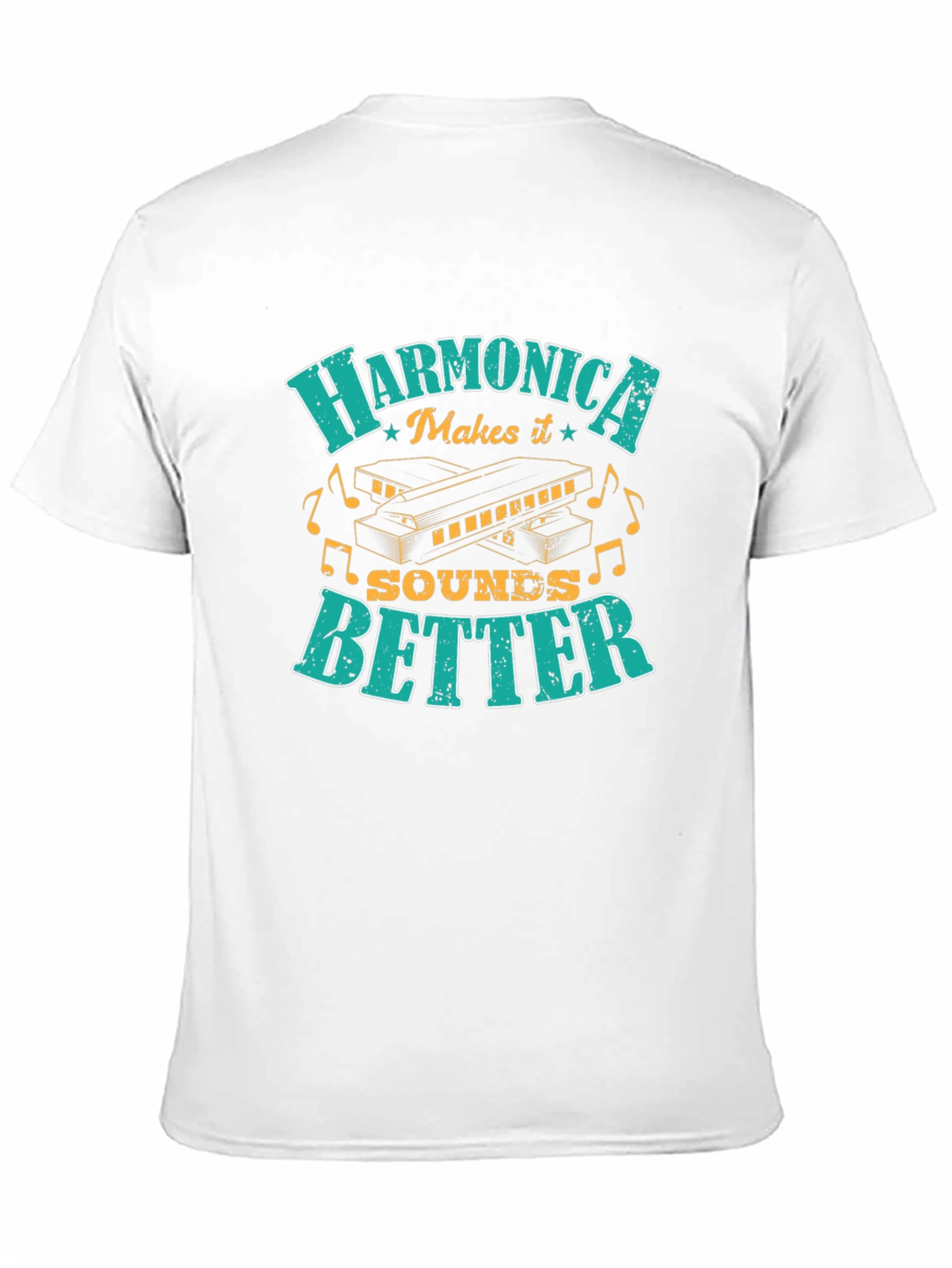 Harmonica Makes It Sounds Better Graphic Tee