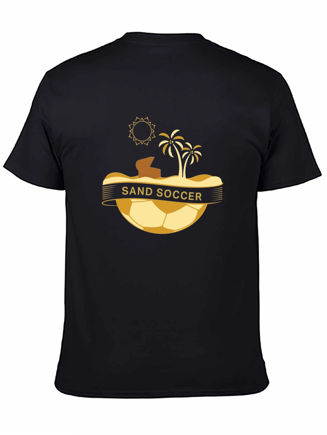 Sand Soccer Graphic T-Shirt - Beach Vibes