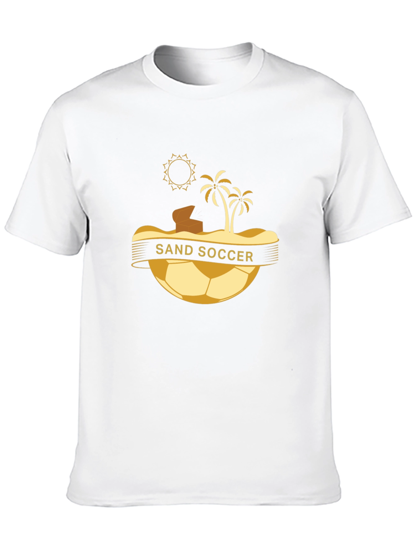 Sand Soccer Graphic T-Shirt - Beach Vibes