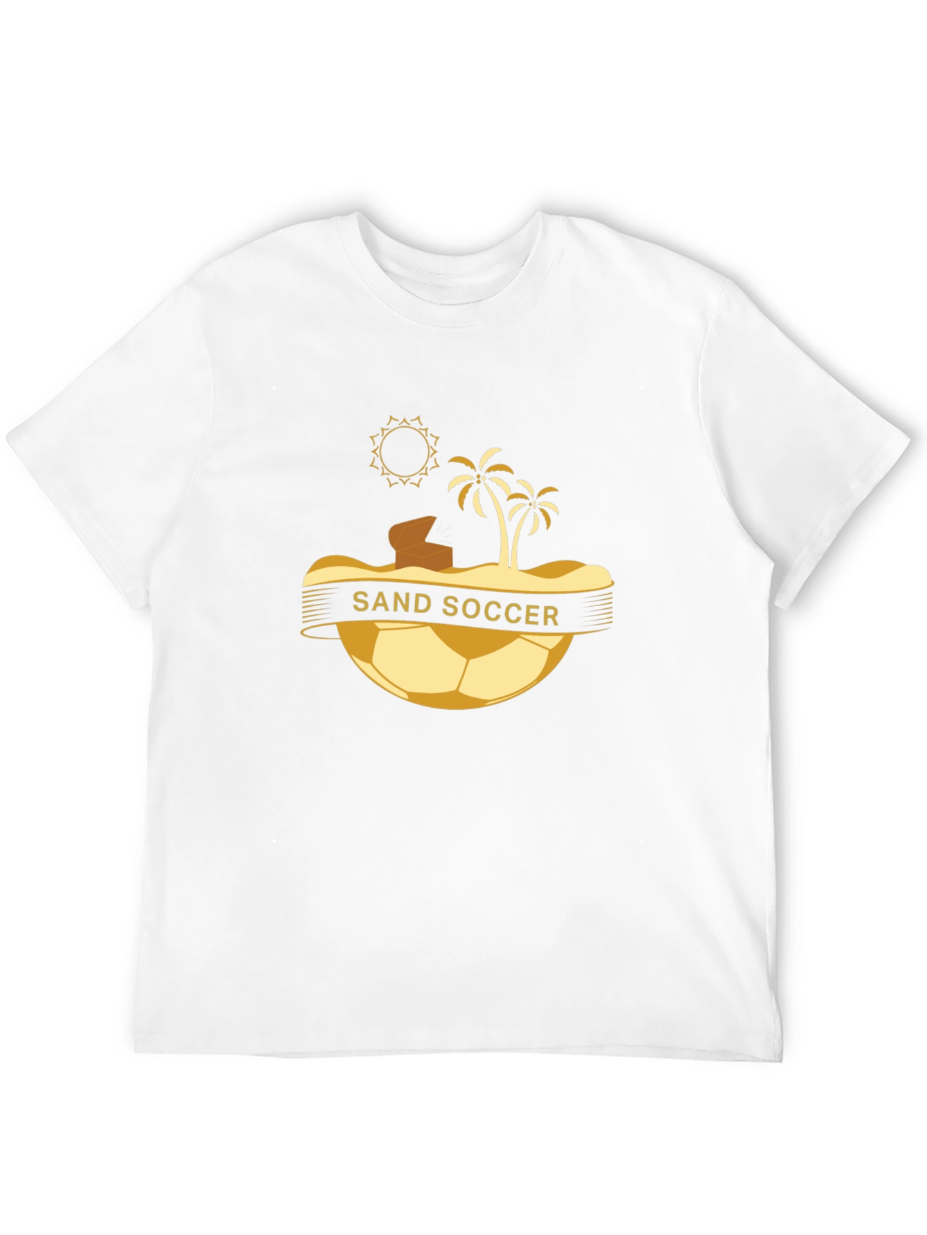Sand Soccer Graphic T-Shirt - Beach Vibes