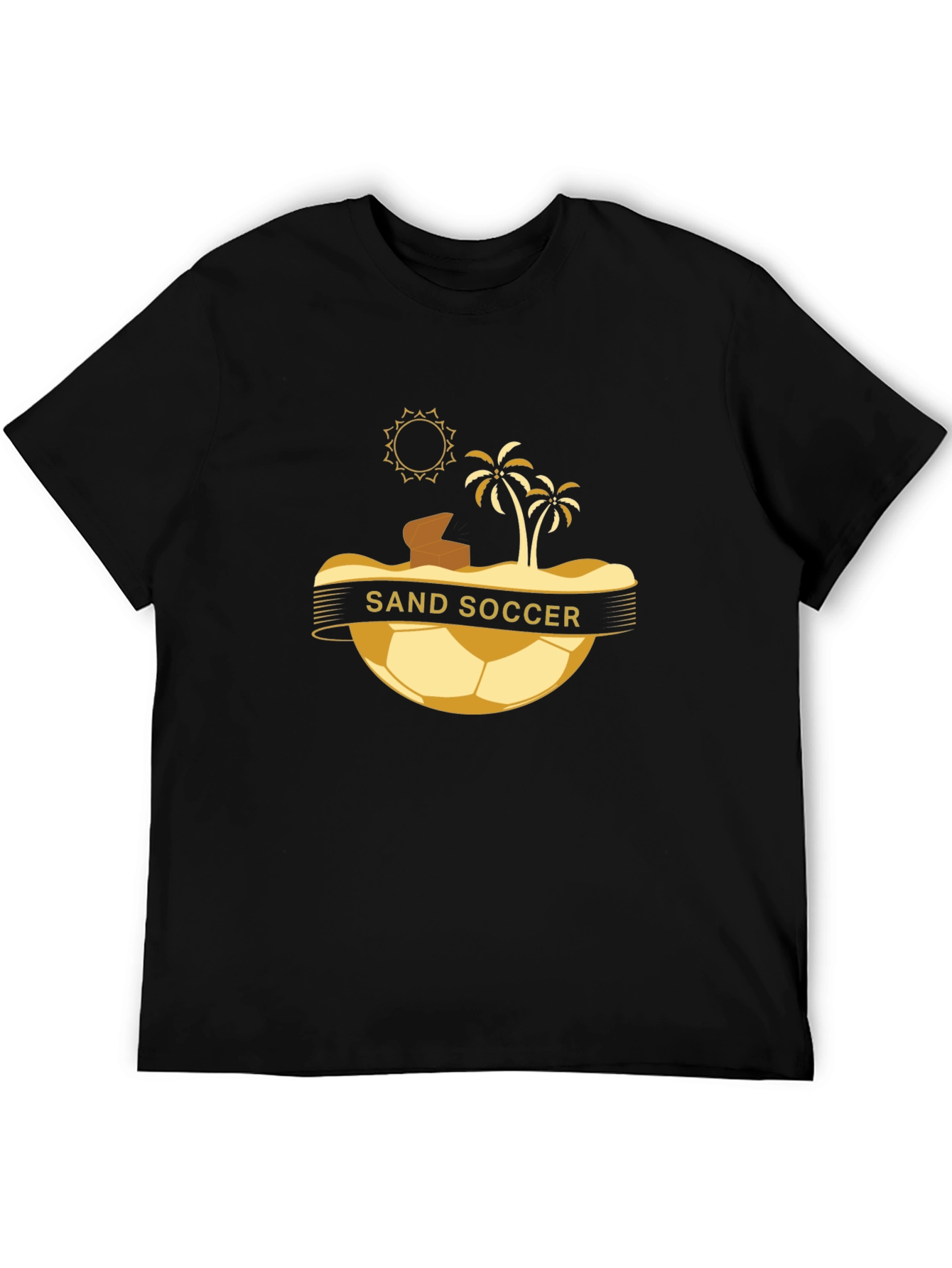 Sand Soccer Graphic T-Shirt - Beach Vibes