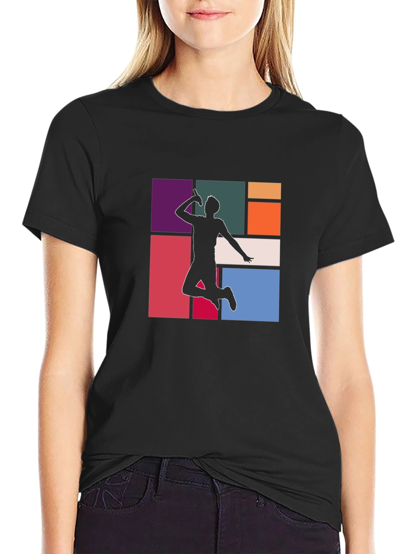 Retro Singer Graphic T-Shirt - Black