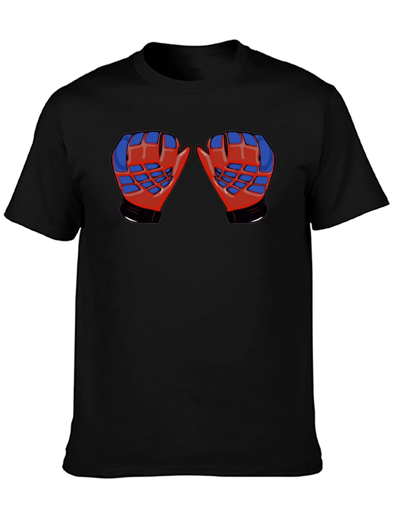 Boxing Glove Graphic T-Shirt - Black Cotton Tee