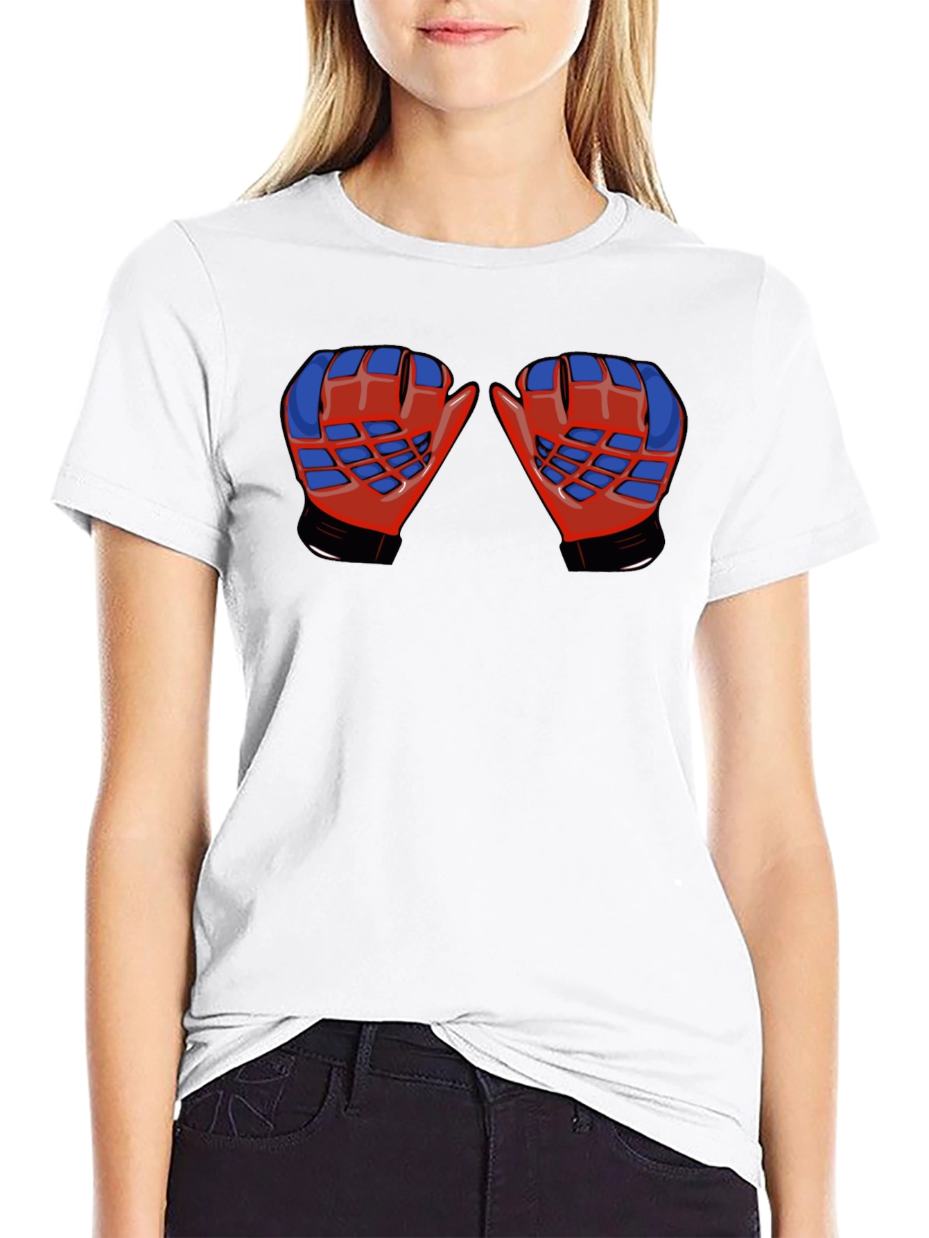 Boxing Glove Graphic T-Shirt - Black Cotton Tee