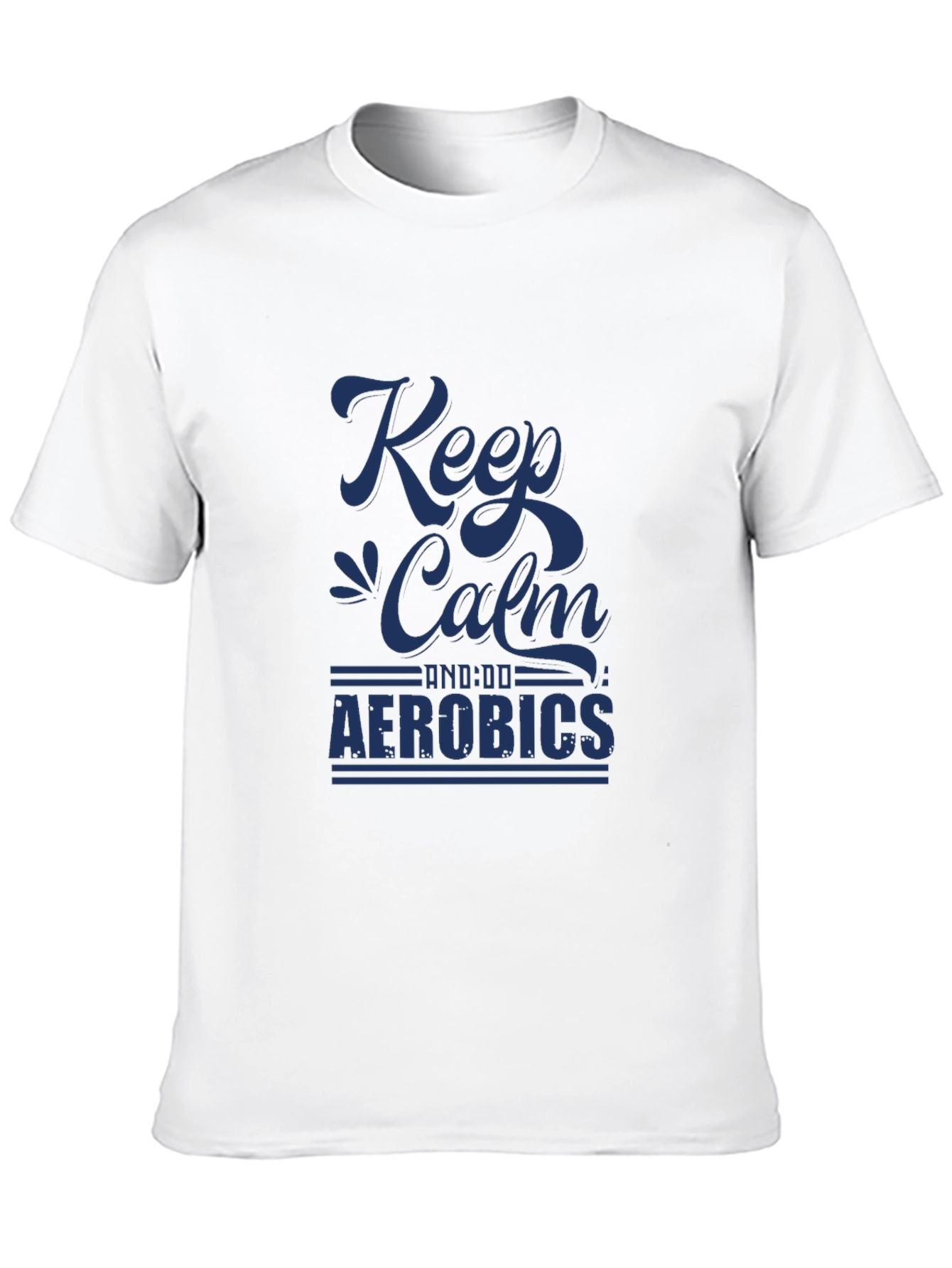 Keep Calm Aerobics Black T-Shirt | Fitness Apparel