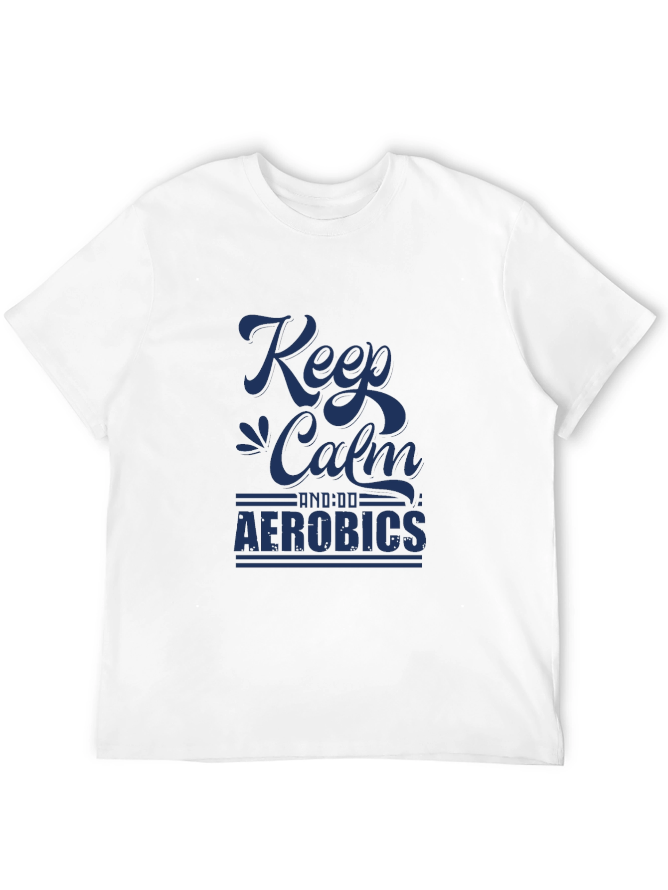 Keep Calm Aerobics Black T-Shirt | Fitness Apparel