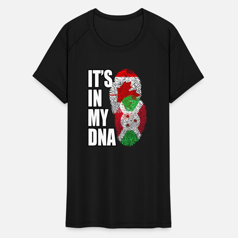 Burundian And Canadian Mix Heritage DNA Flag