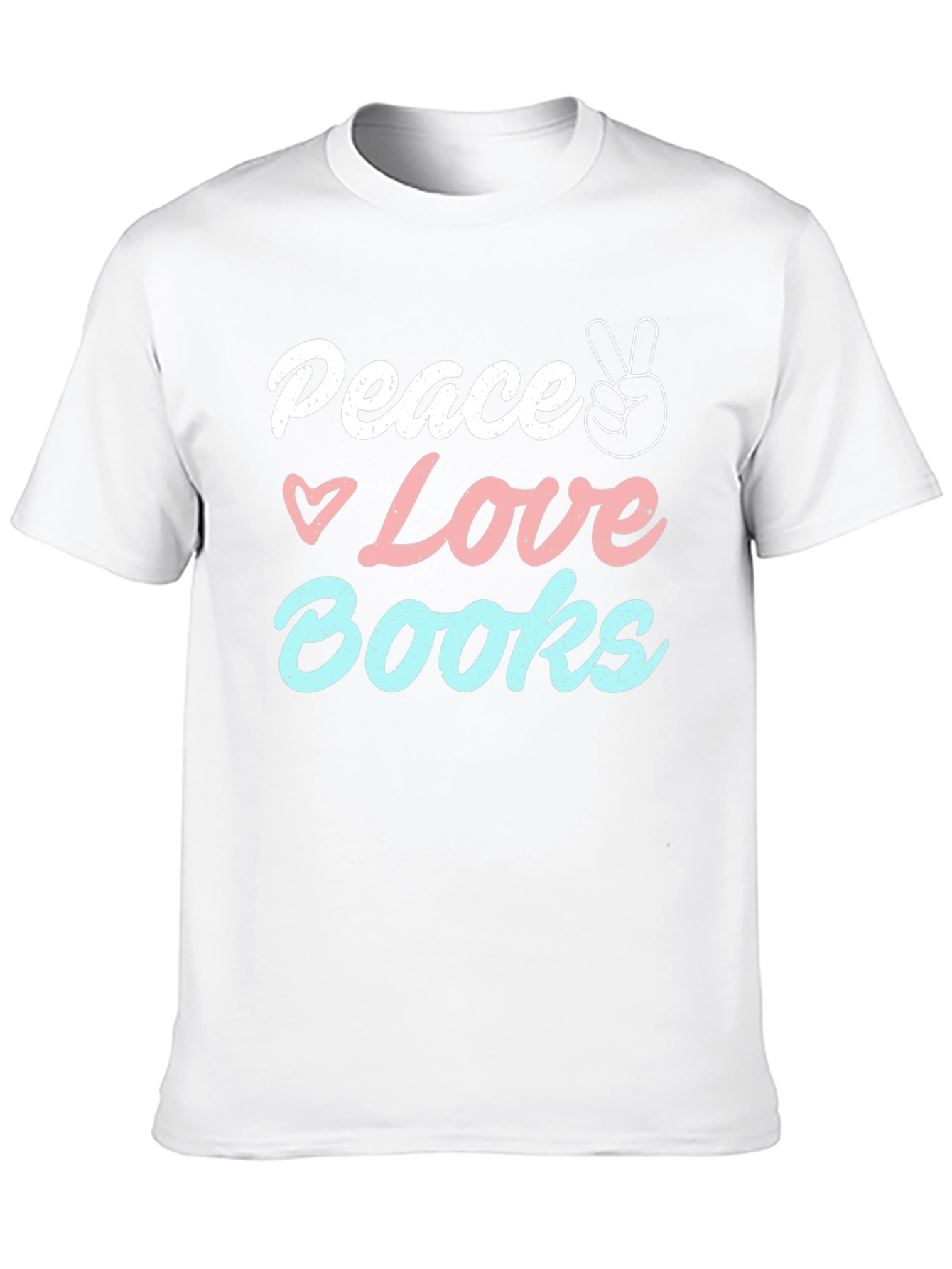 Peace Love Books T-Shirt - Unisex Graphic Tee