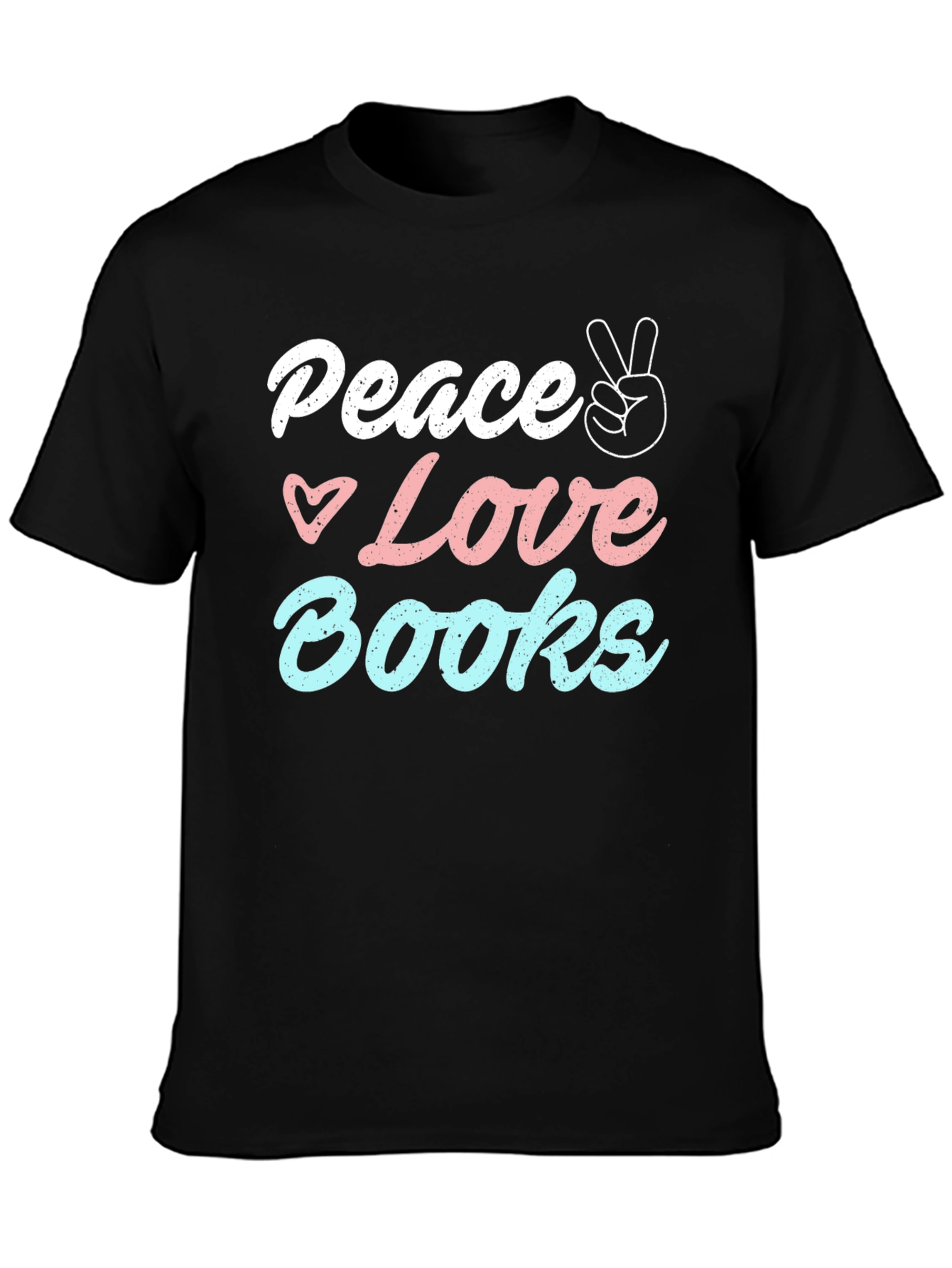 Peace Love Books T-Shirt - Unisex Graphic Tee