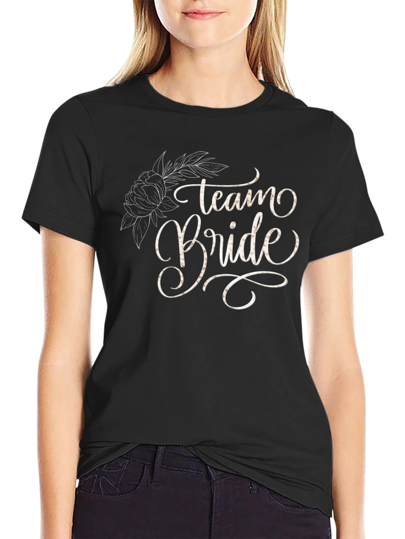 Team Bride Crew Neck Tee