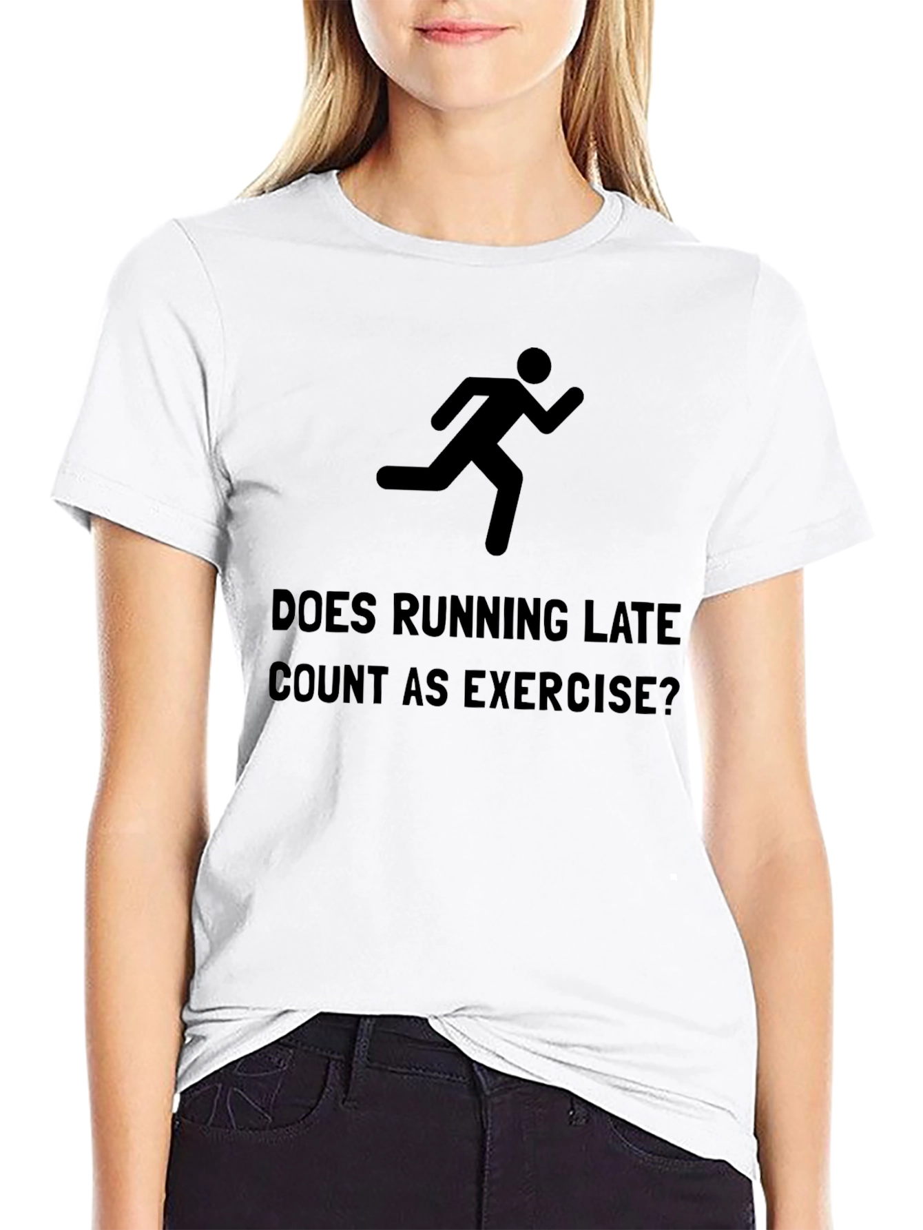 Funny Running Late Exercise T-Shirt