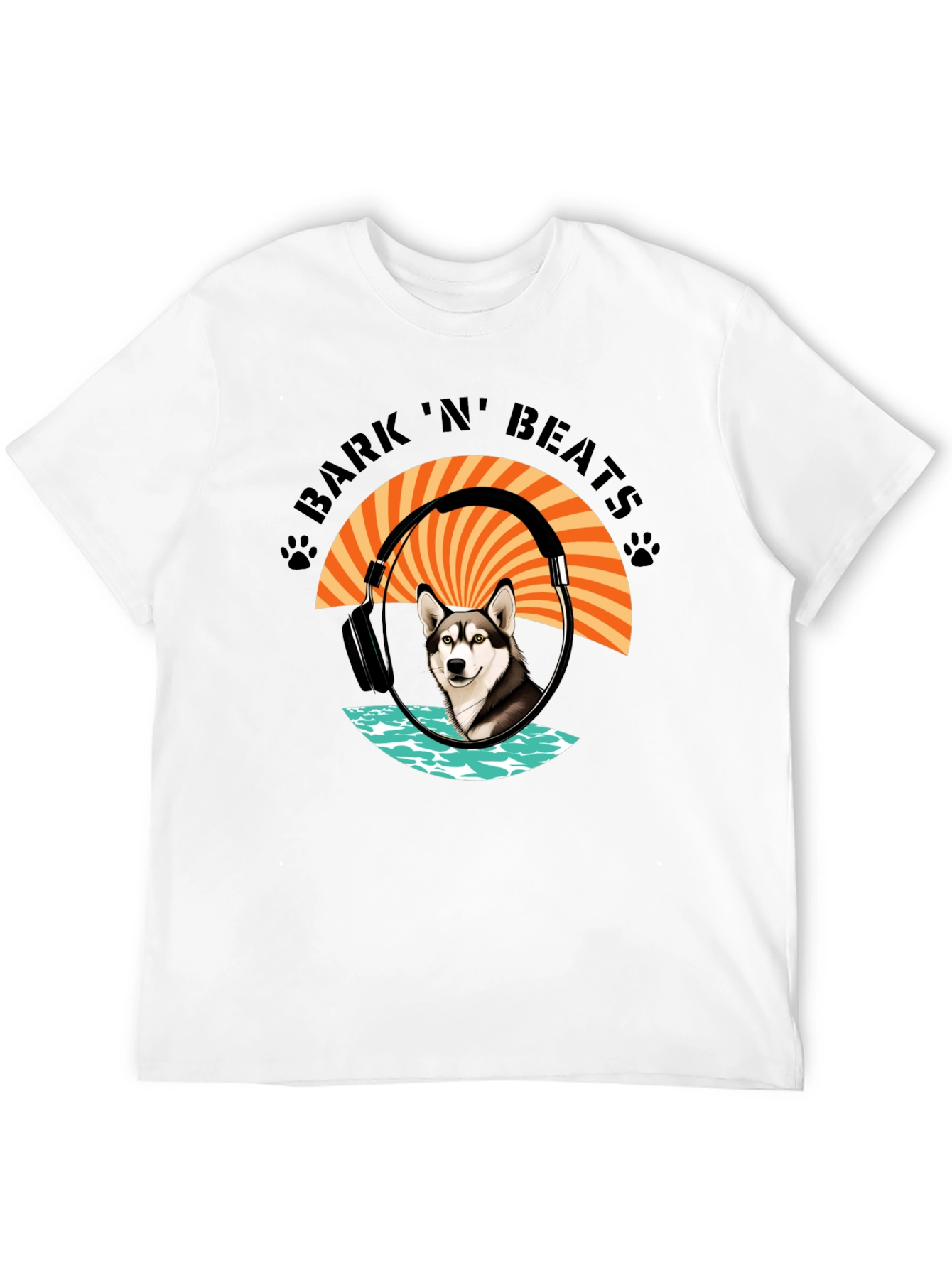 Bark N Beats Black Graphic Tee