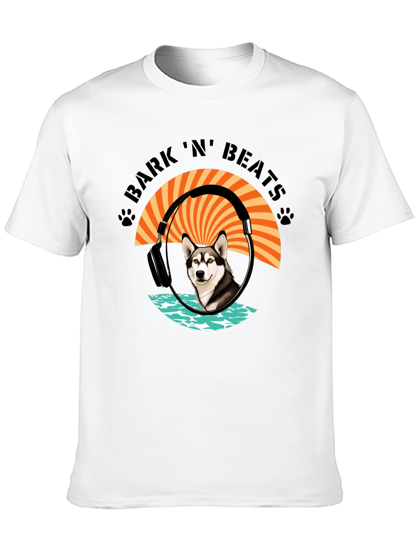 Bark N Beats Black Graphic Tee