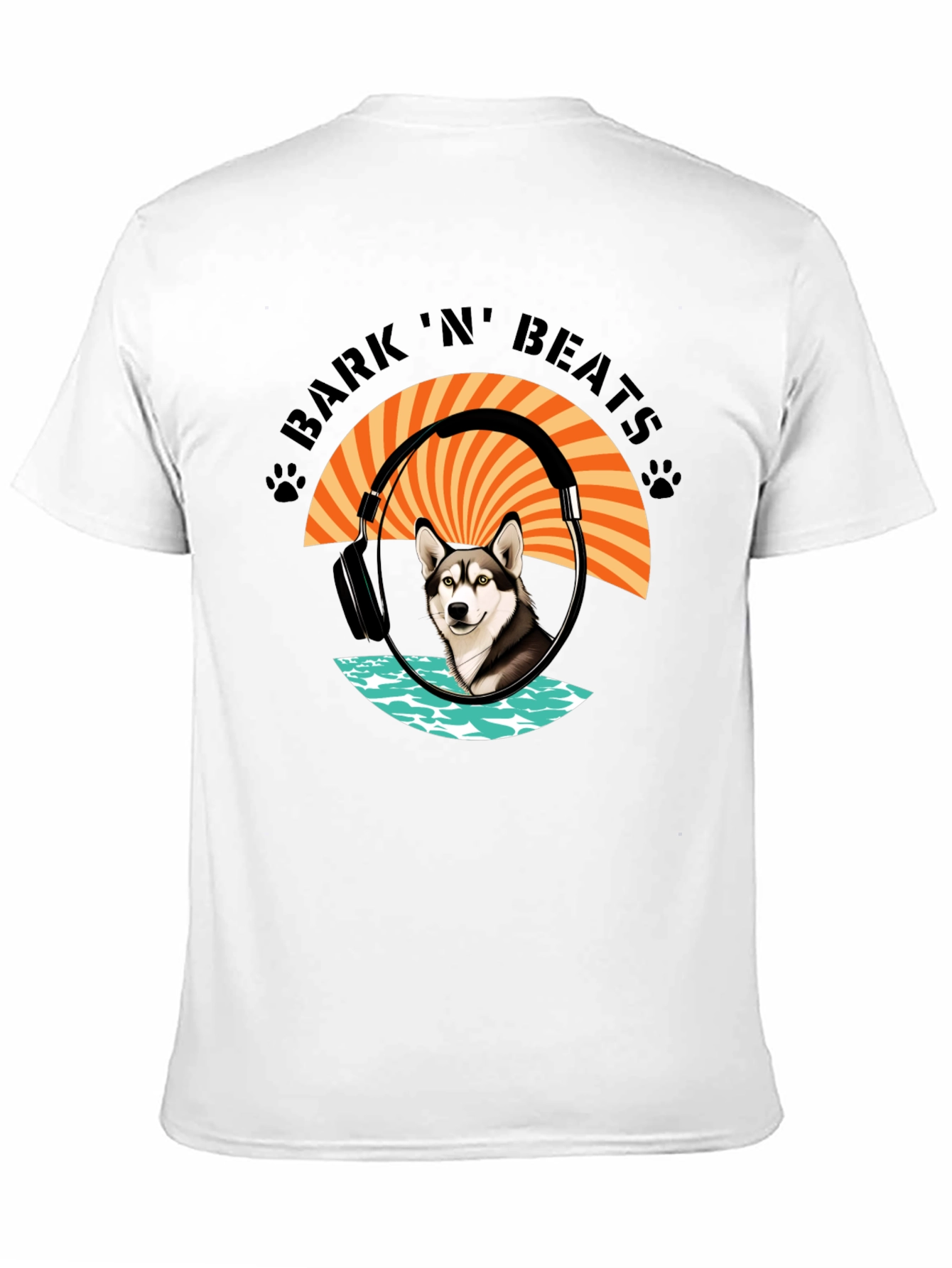 Bark N Beats Black Graphic Tee