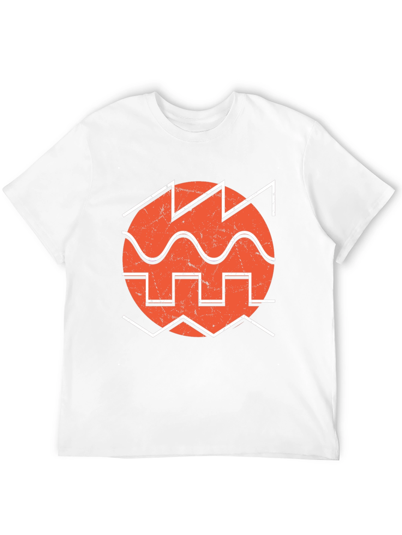 Retro Waveform Graphic Tee - Black