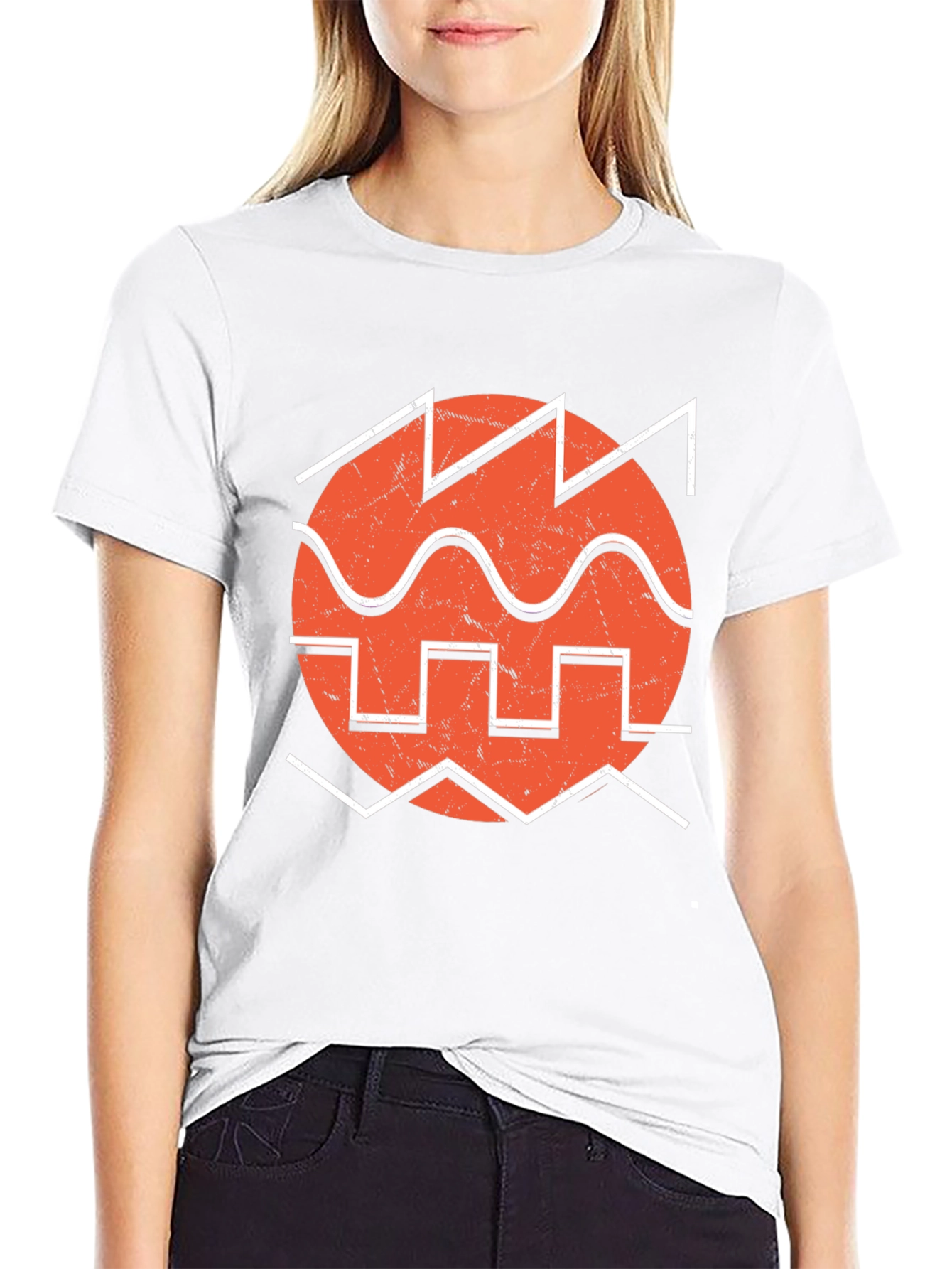 Retro Waveform Graphic Tee - Black