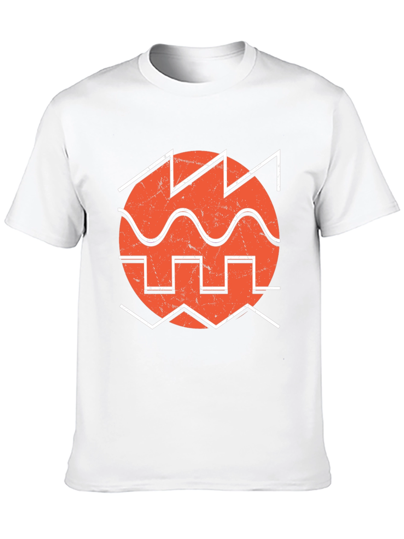 Retro Waveform Graphic Tee - Black