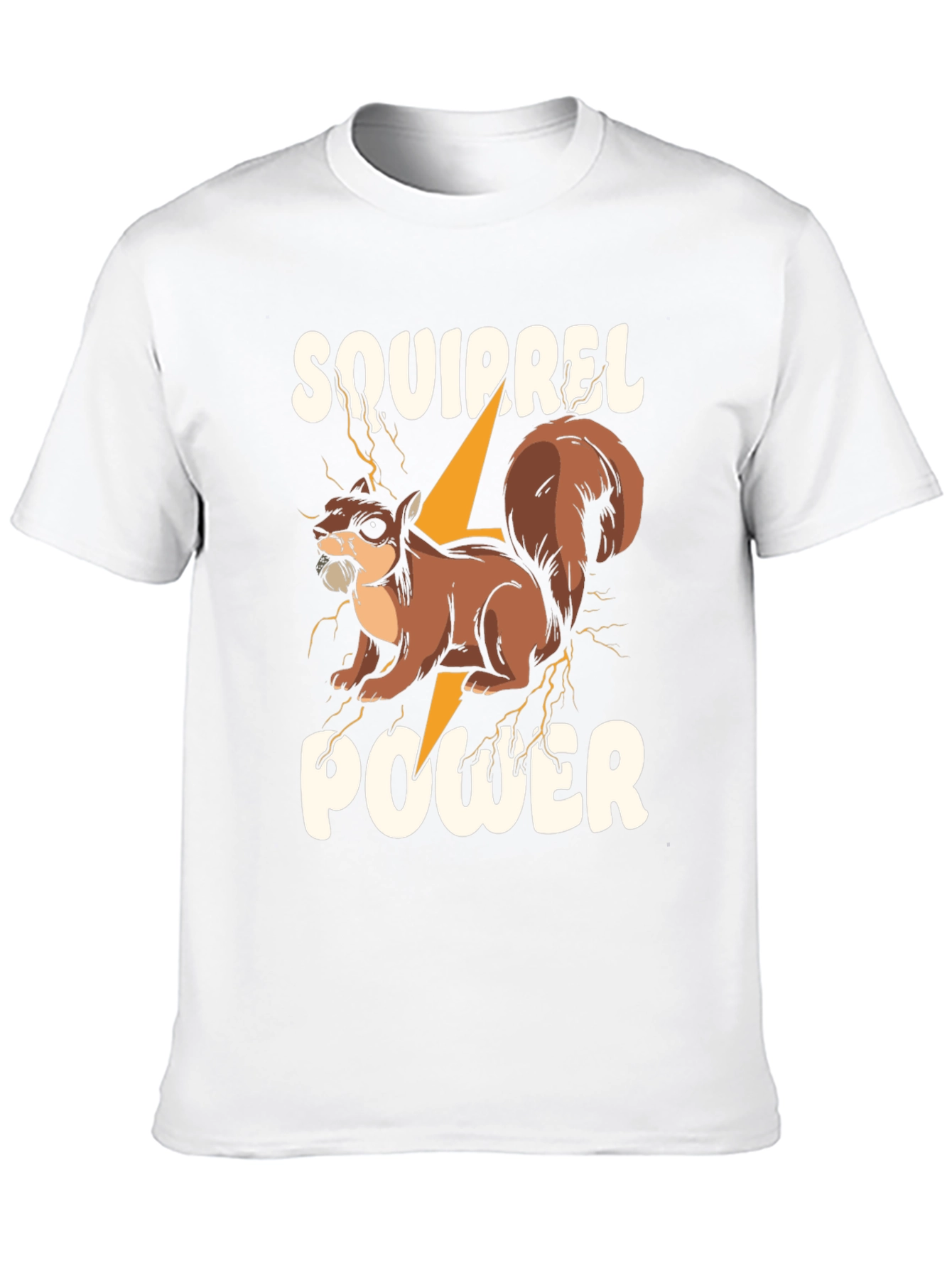 Squirrel Power Graphic T-Shirt - Mens Black Tee