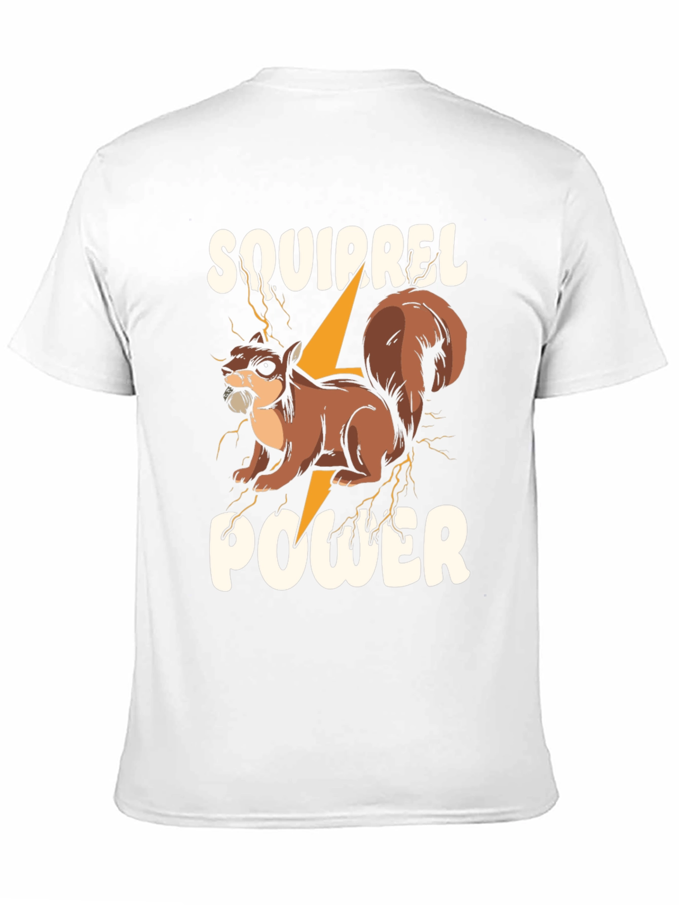 Squirrel Power Graphic T-Shirt - Mens Black Tee