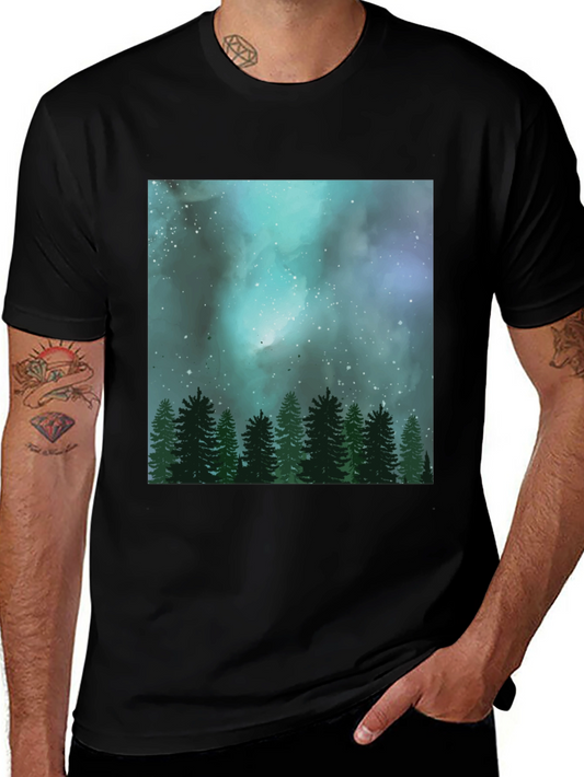 Night Sky Forest Graphic Tee