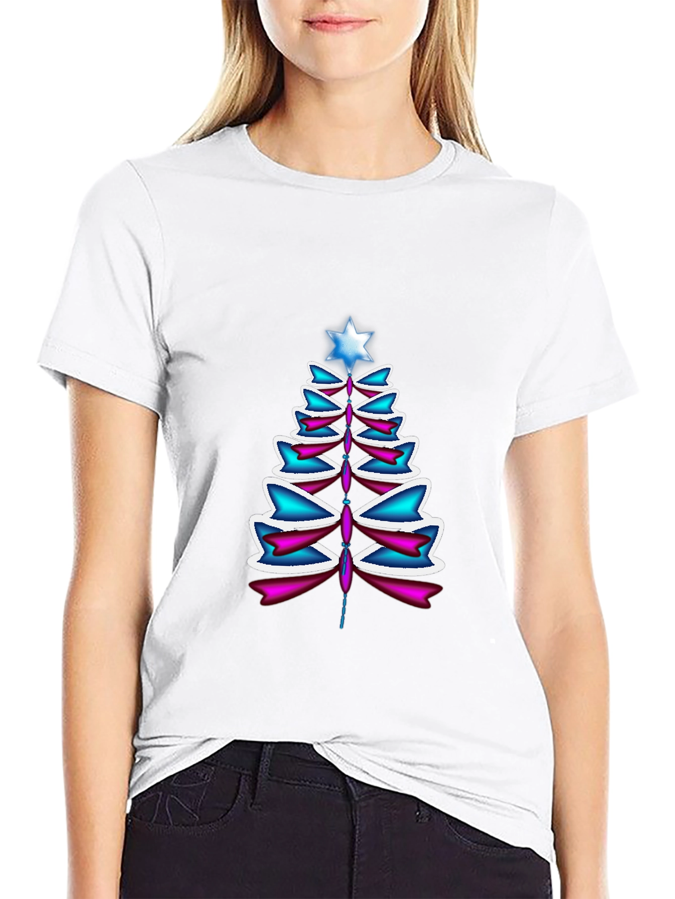 Festive Christmas Tree Graphic Tee