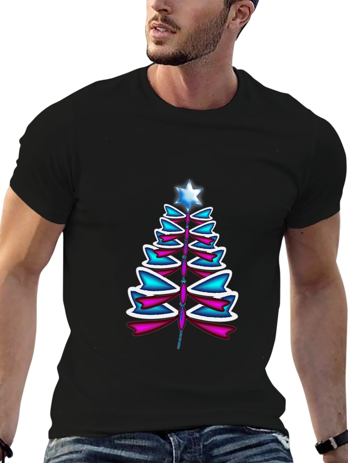 Festive Christmas Tree Graphic Tee