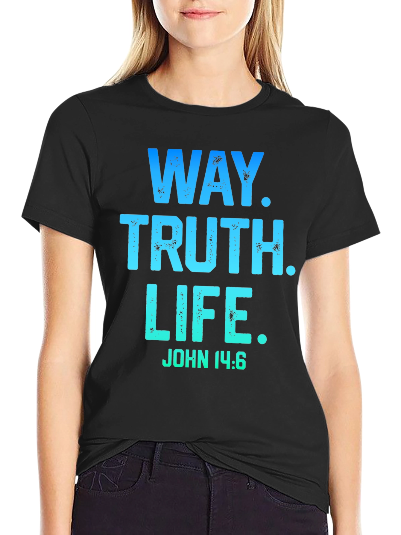 Way Truth Life T-Shirt John 14:6 Christian Tee