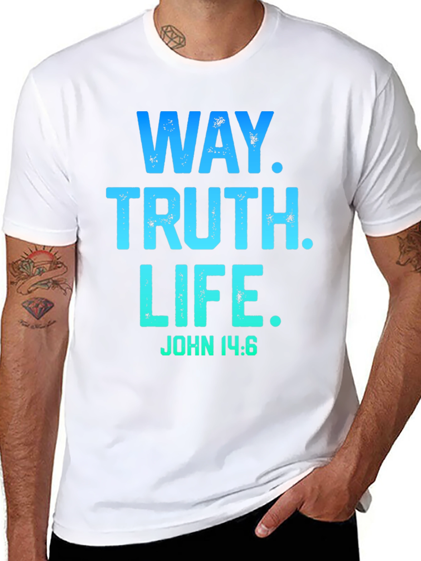Way Truth Life T-Shirt John 14:6 Christian Tee