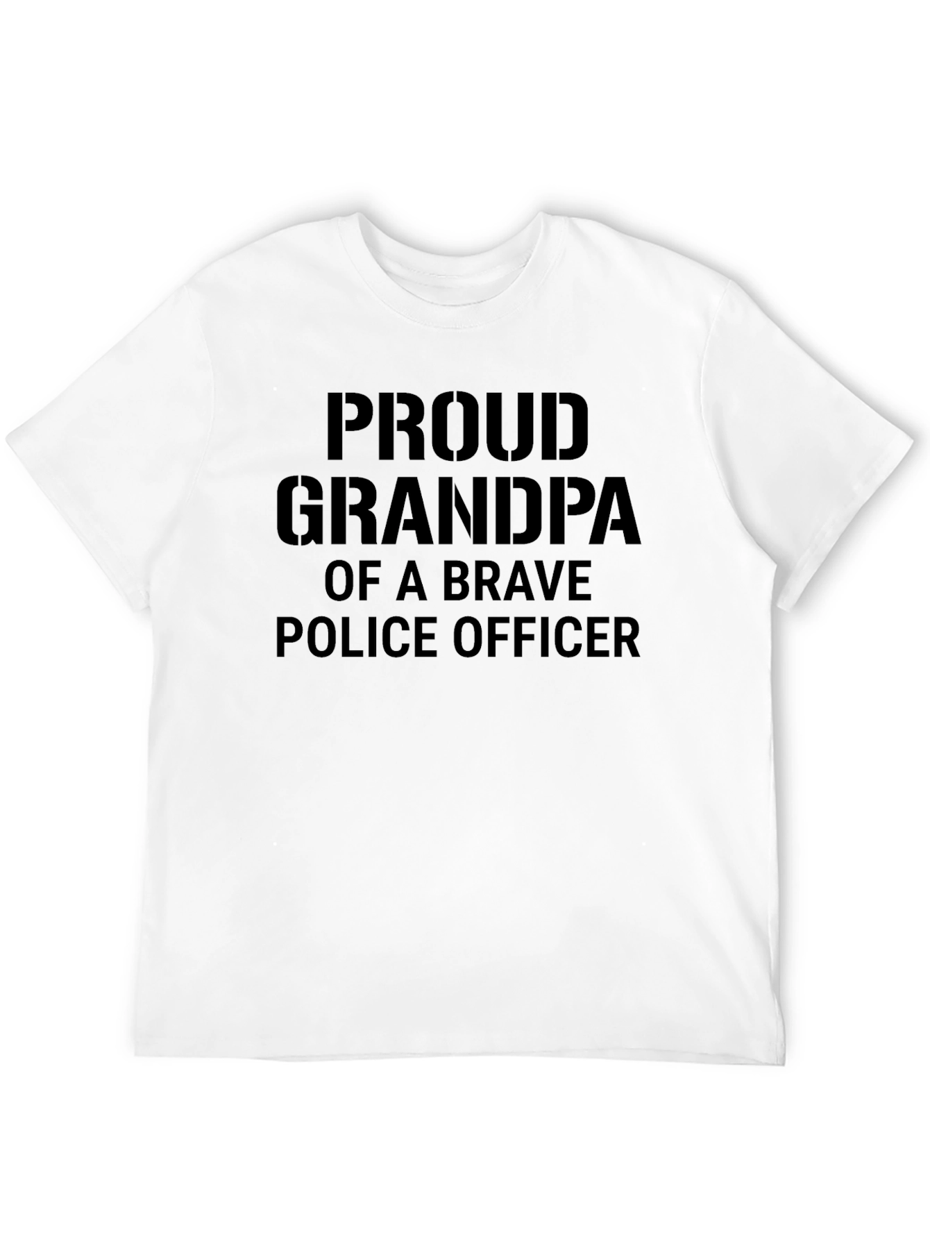 Proud Grandpa Police Officer T-Shirt