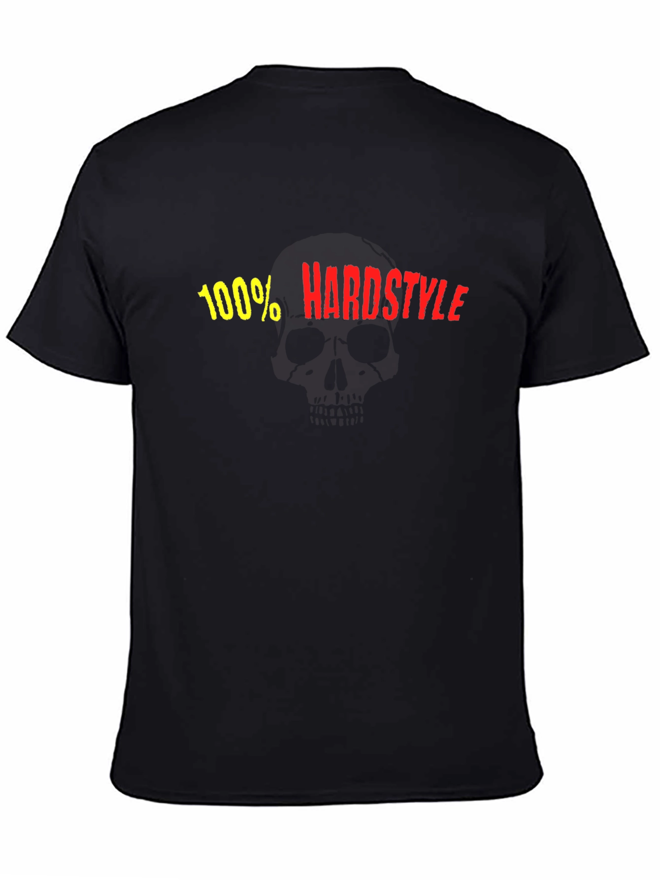100% Hardstyle Black Graphic Tee - Music Festival Shirt