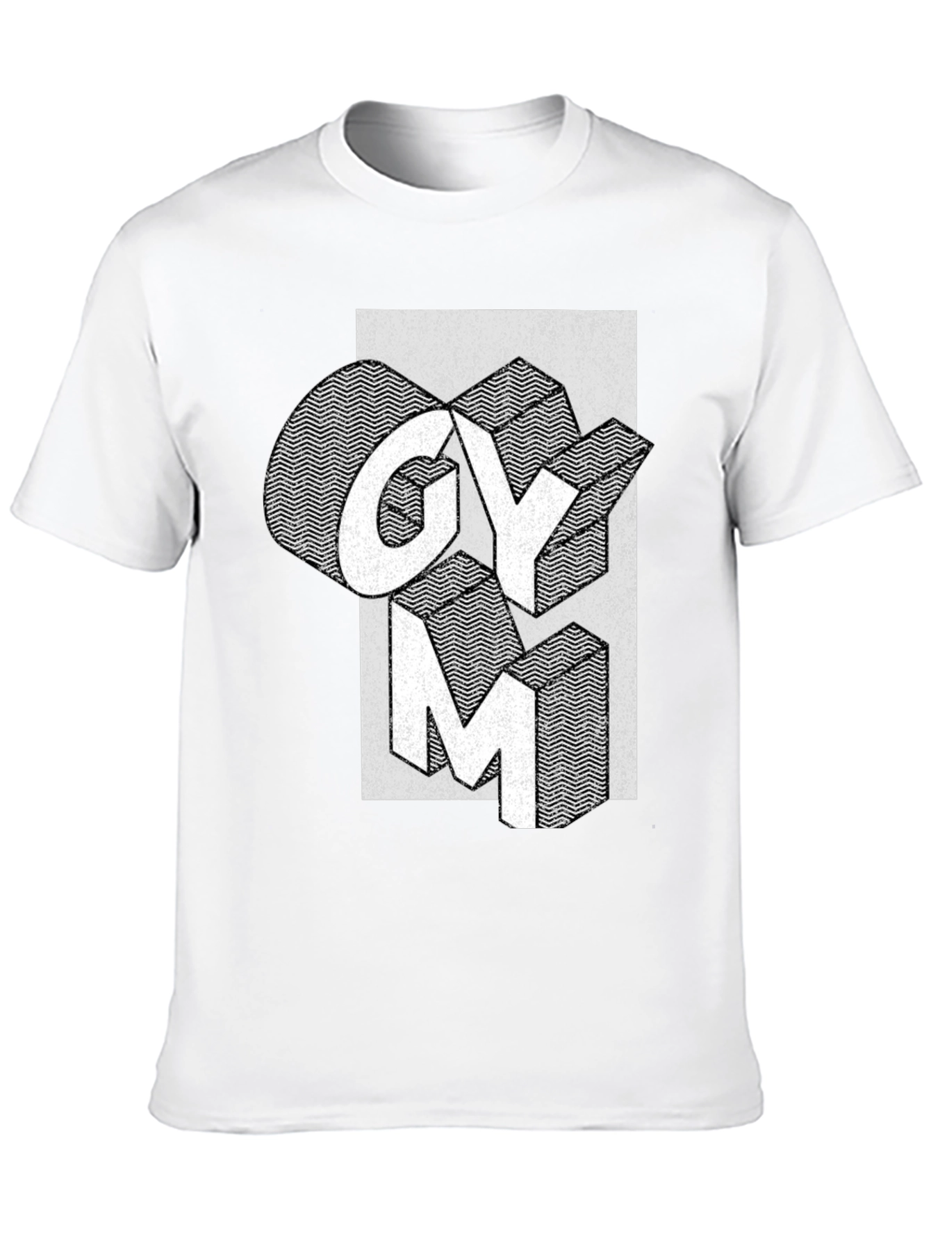 Gym Graphic Print Black T-Shirt