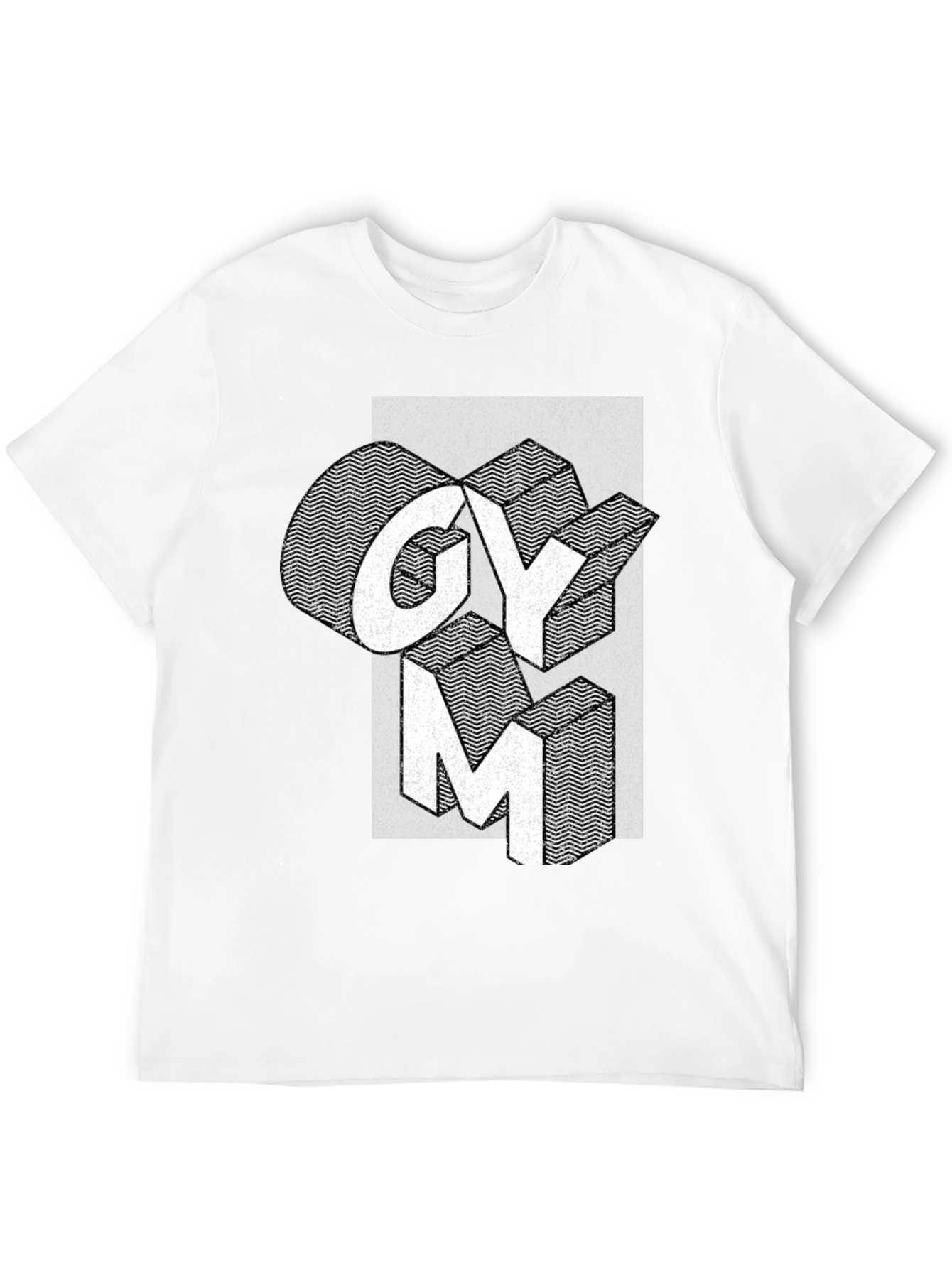 Gym Graphic Print Black T-Shirt