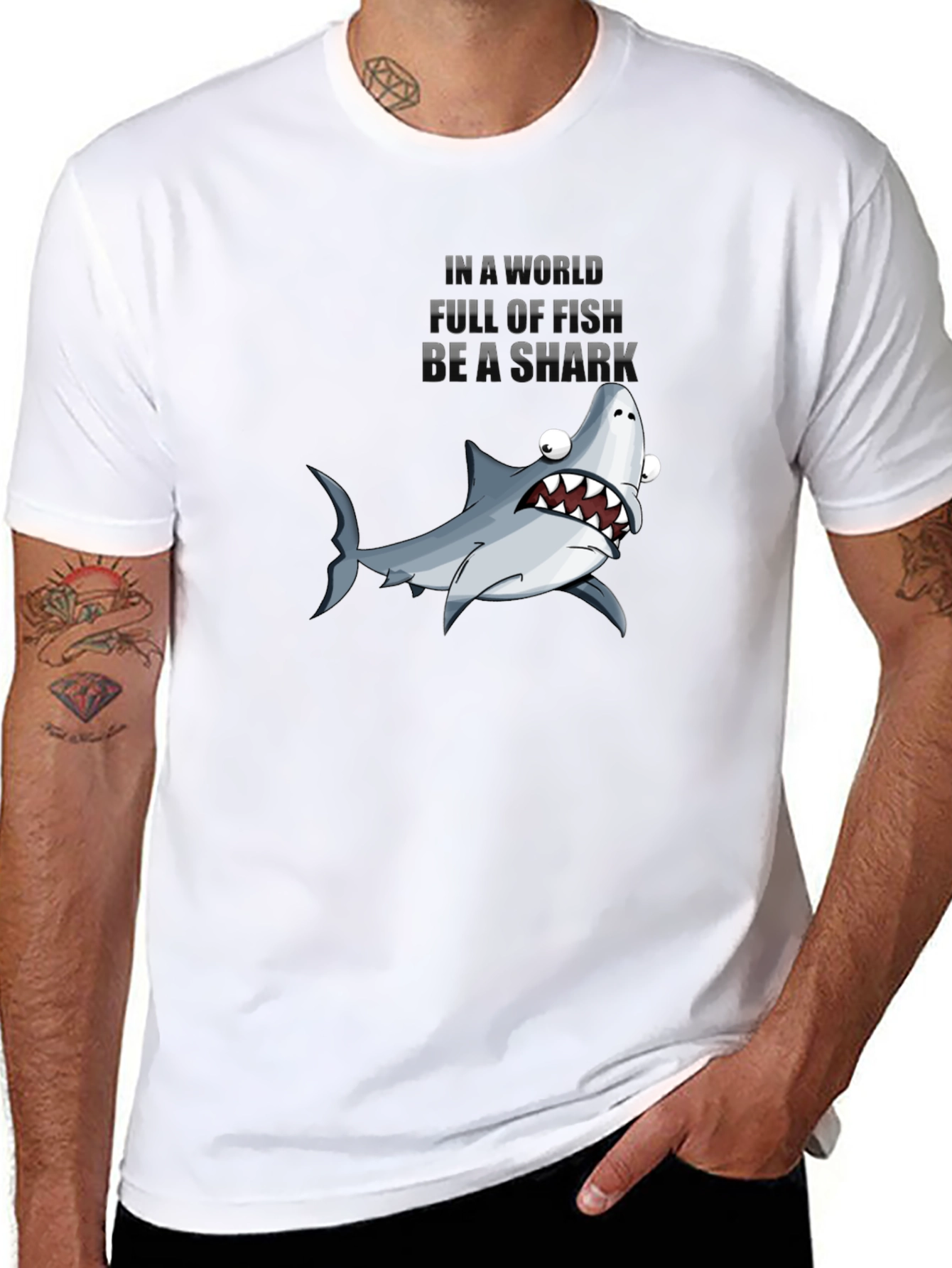 Be A Shark T-Shirt - Funny Graphic Tee