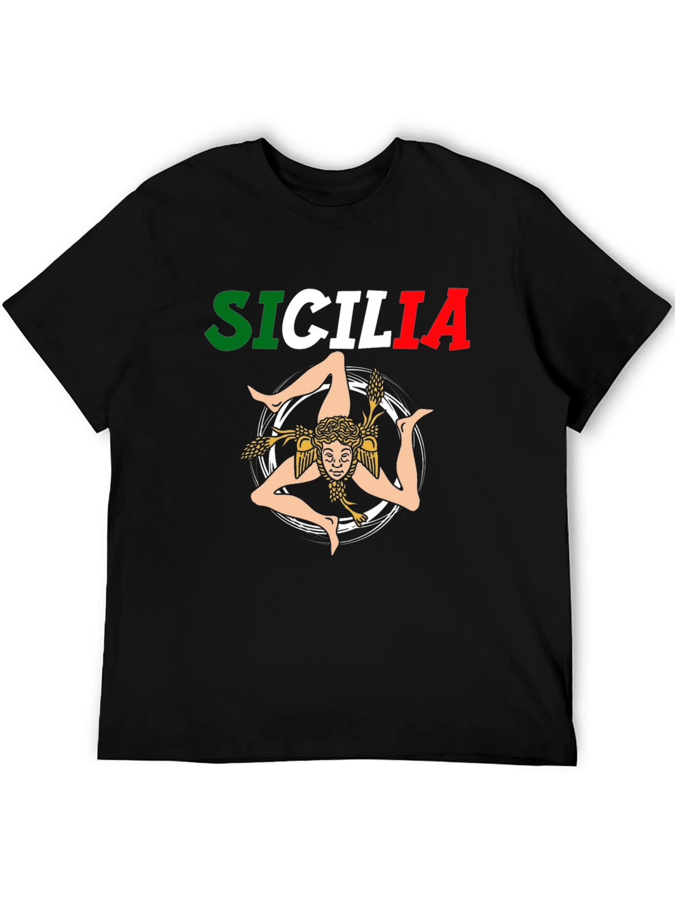 Sicilia T-Shirt Trinacria Graphic Italy Pride