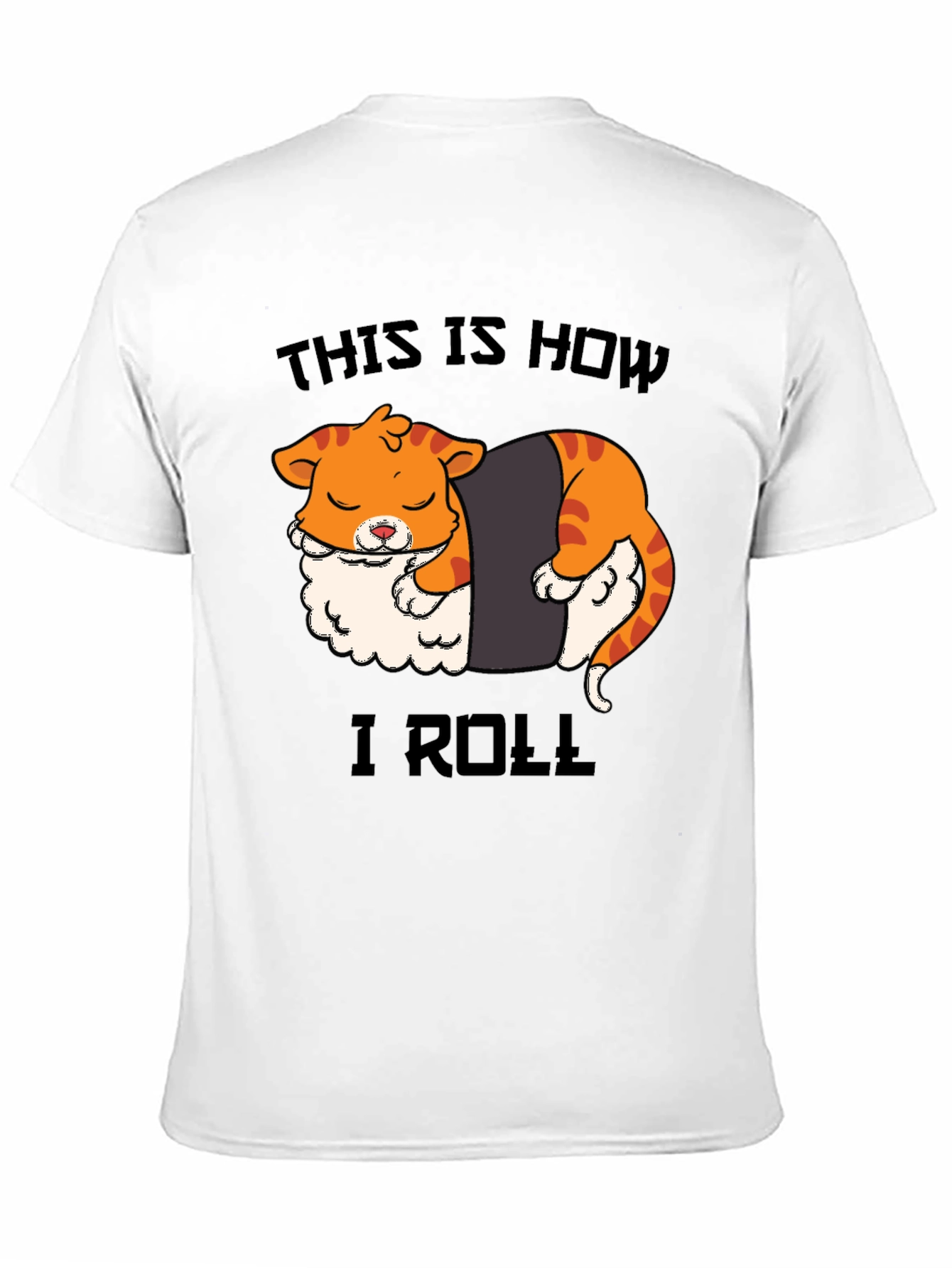 Sushi Cat Roll T-Shirt - Funny Graphic Tee