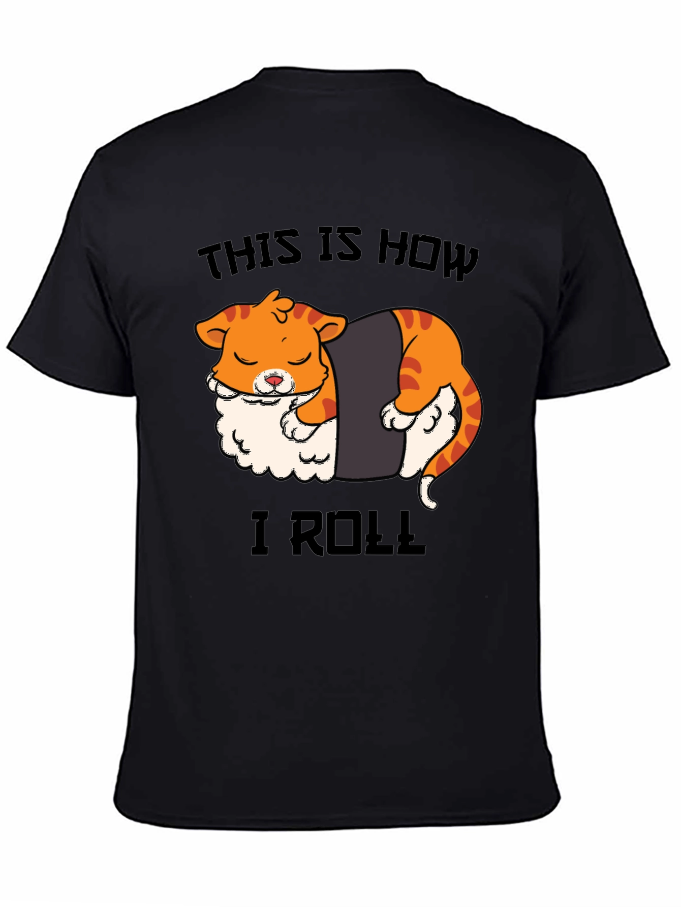 Sushi Cat Roll T-Shirt - Funny Graphic Tee