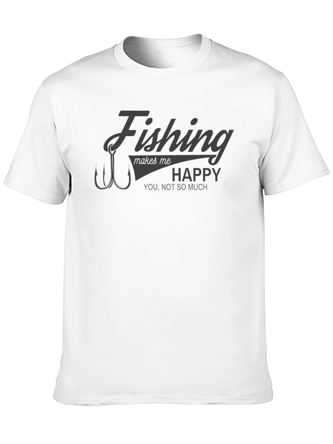 Fishing Makes Me Happy Graphic Tee