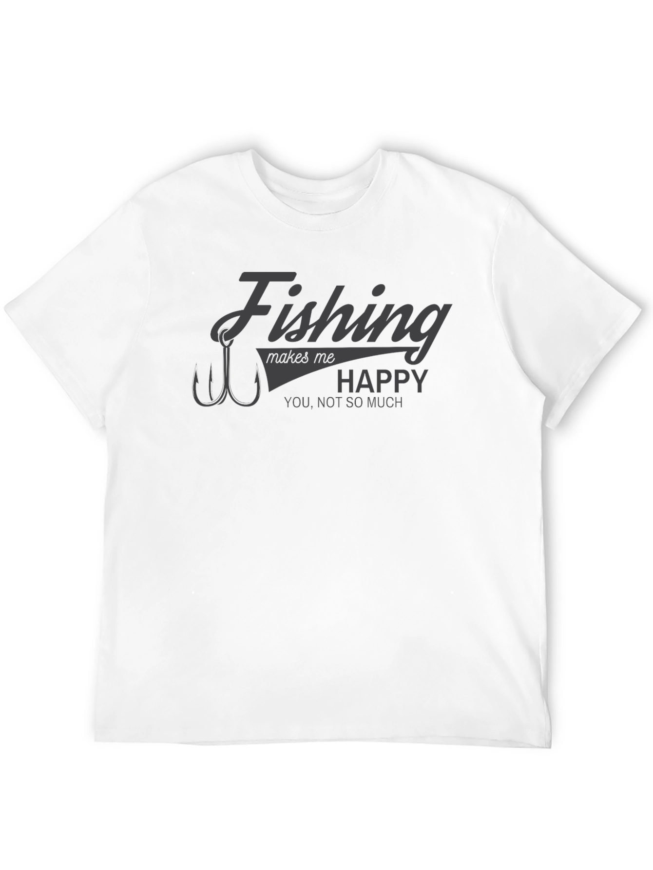 Fishing Makes Me Happy Graphic Tee