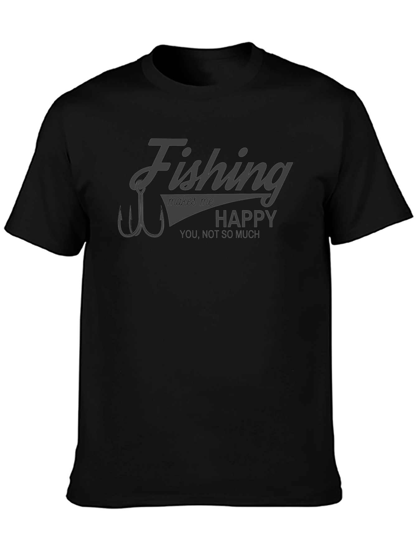 Fishing Makes Me Happy Graphic Tee