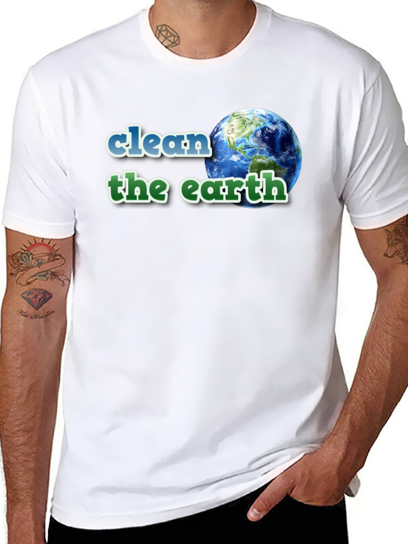 Clean the Earth Graphic T-Shirt