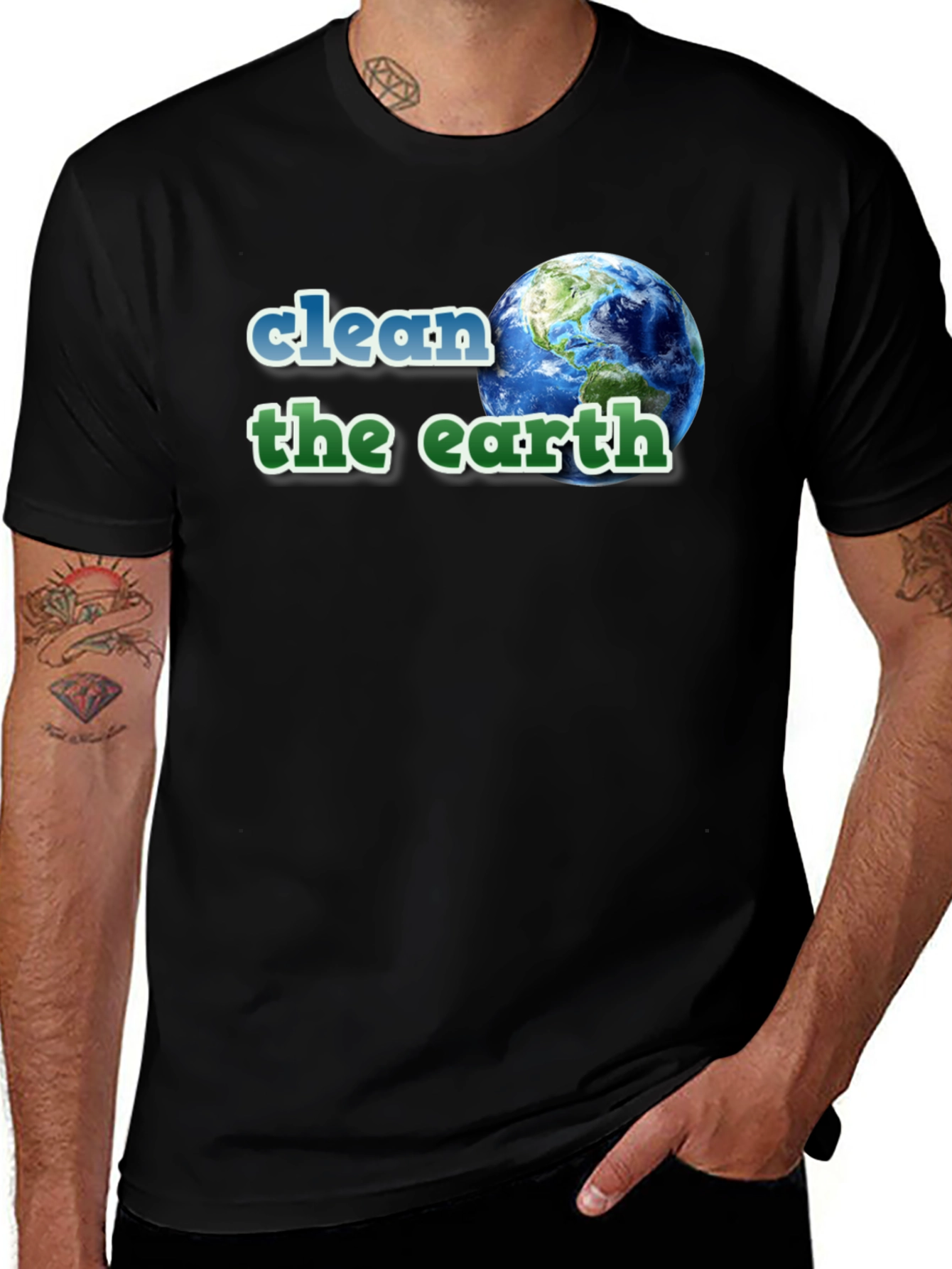 Clean the Earth Graphic T-Shirt