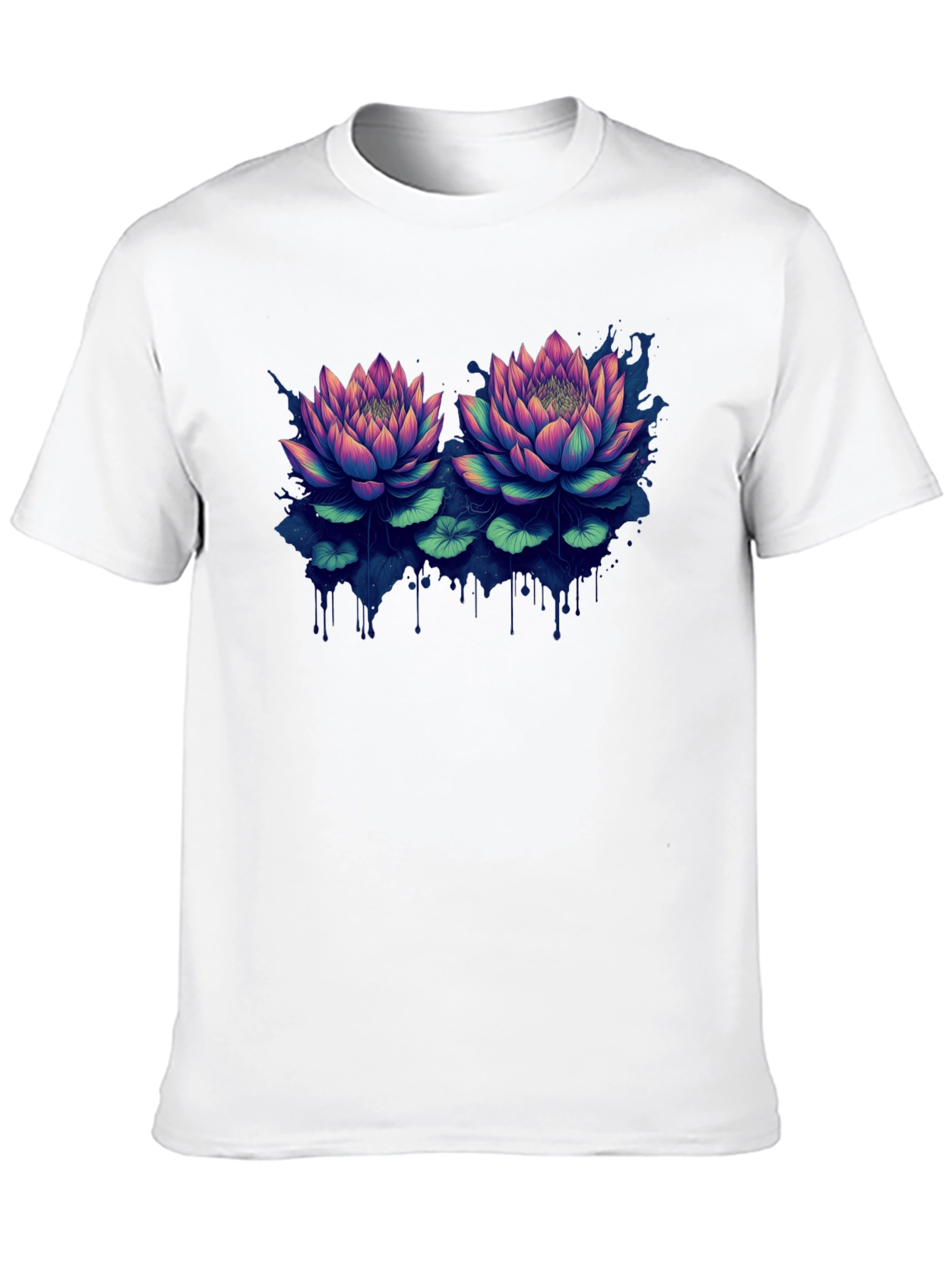 Lotus Blossom Graphic T-Shirt