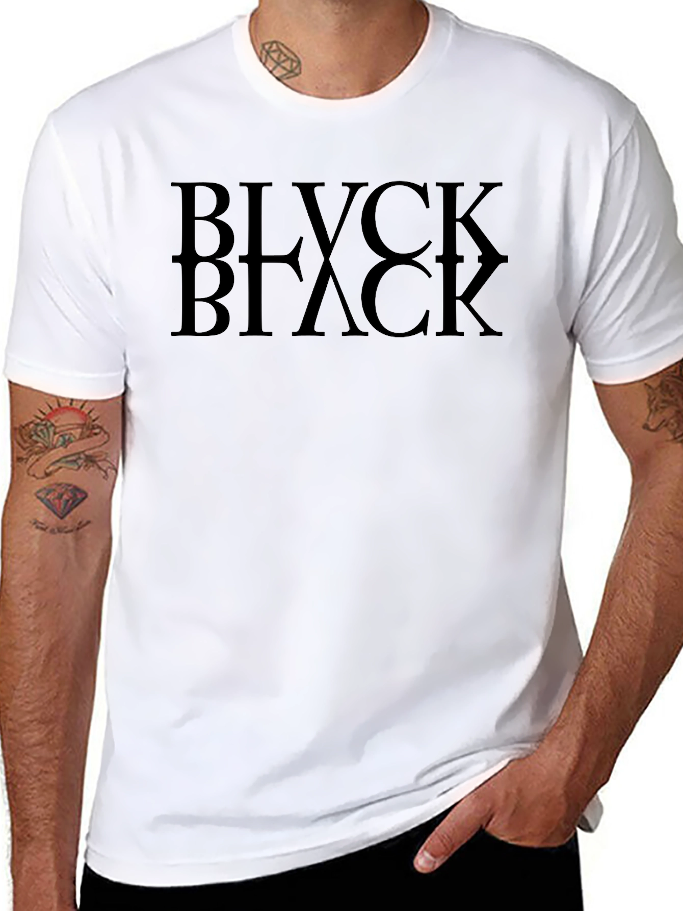 Black BLVCK T-Shirt - Modern Graphic Tee