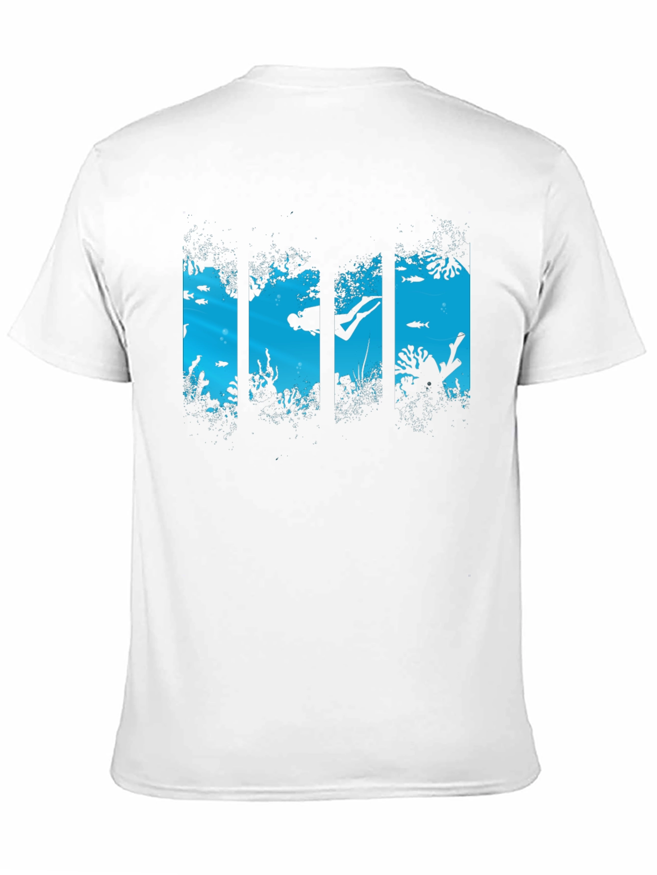 Diver Silhouette Graphic Black T-Shirt