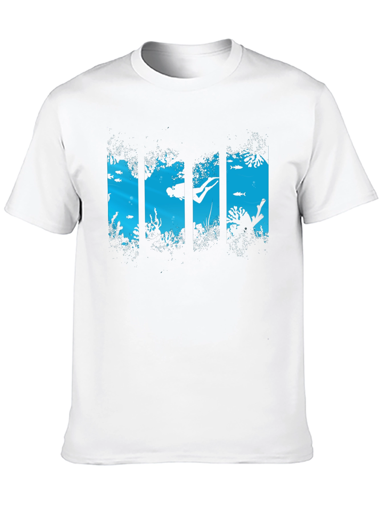 Diver Silhouette Graphic Black T-Shirt