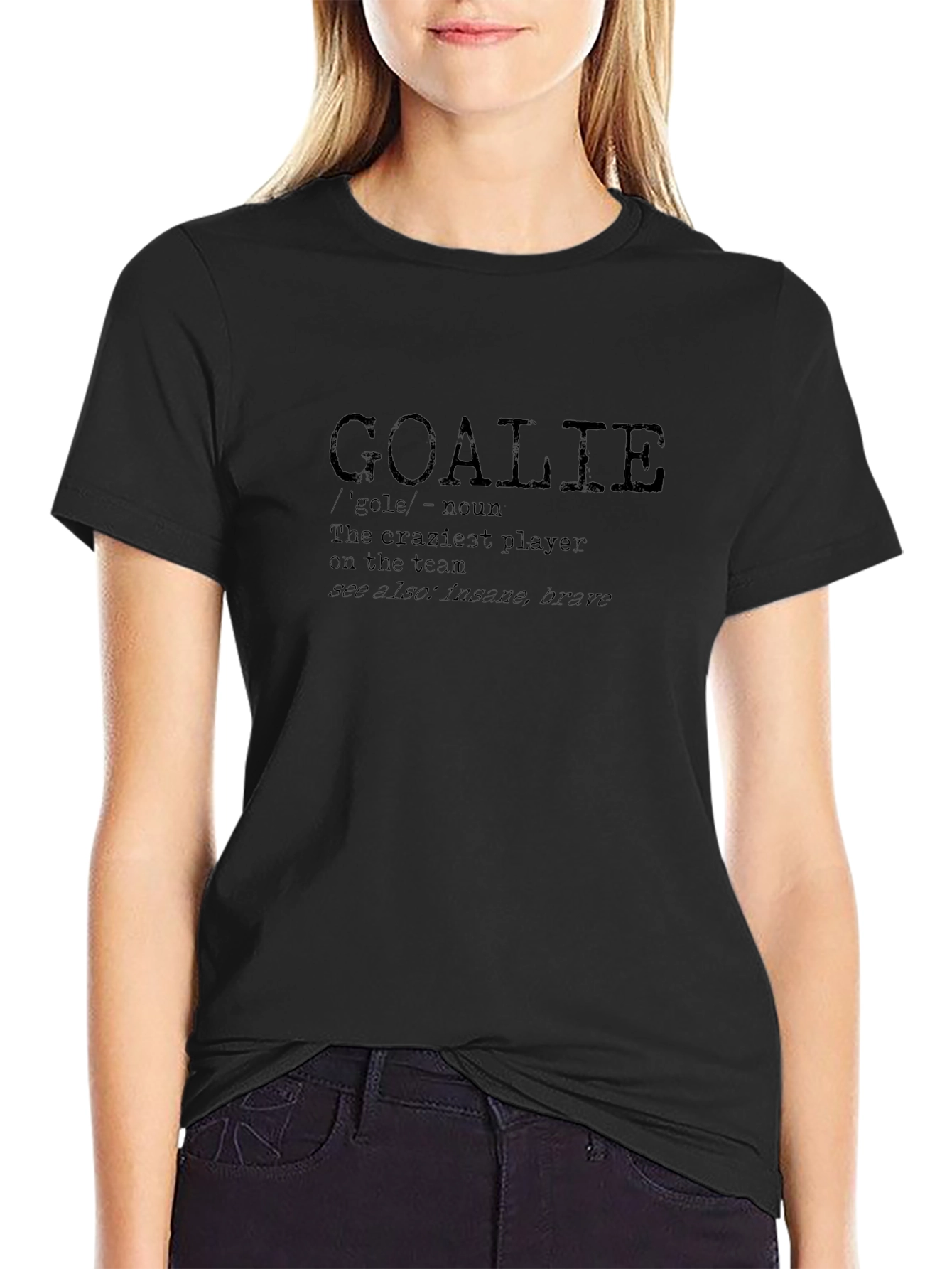 Goalie Definition Black T-Shirt