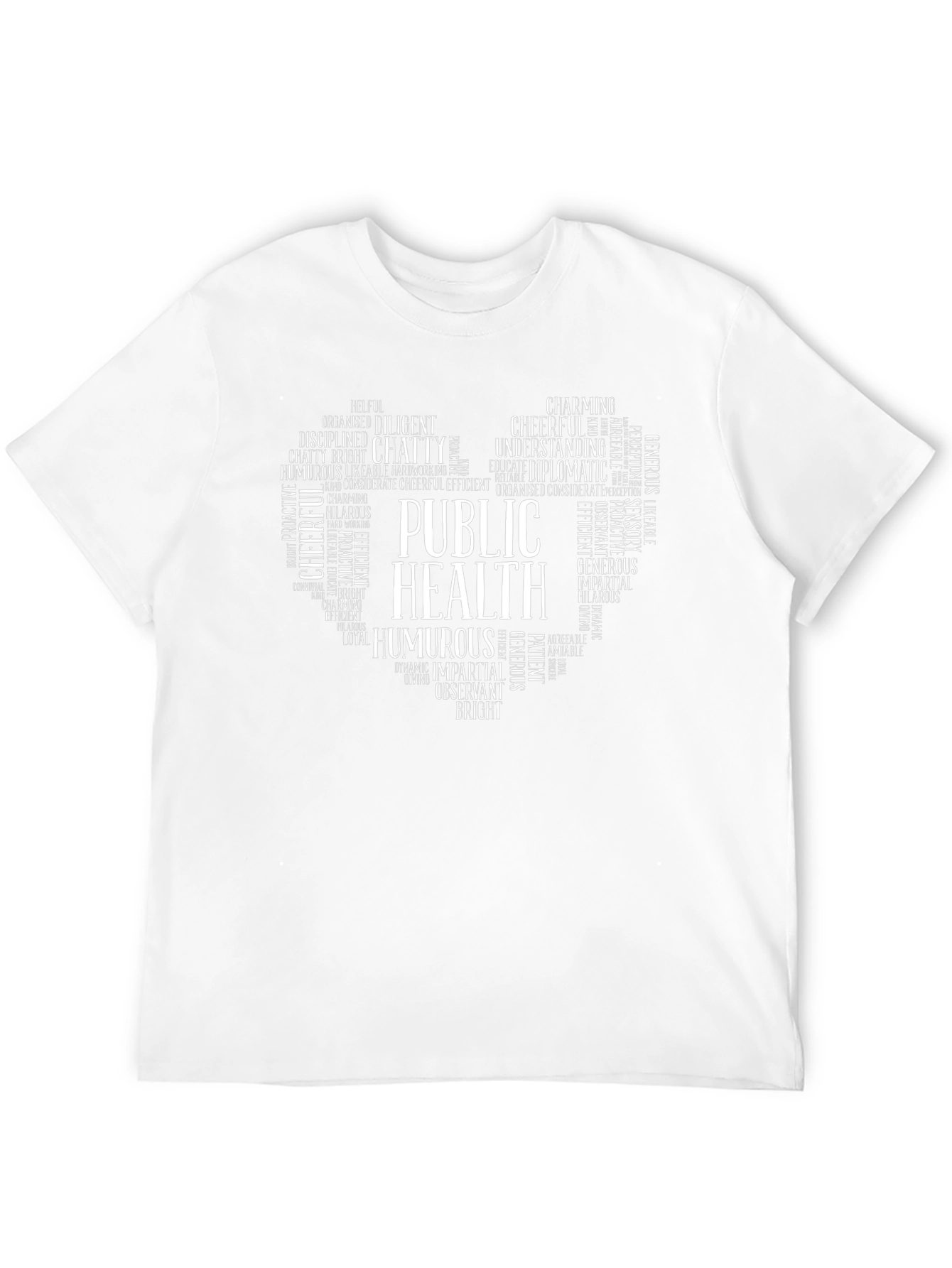 Public Health Word Art Heart T-Shirt