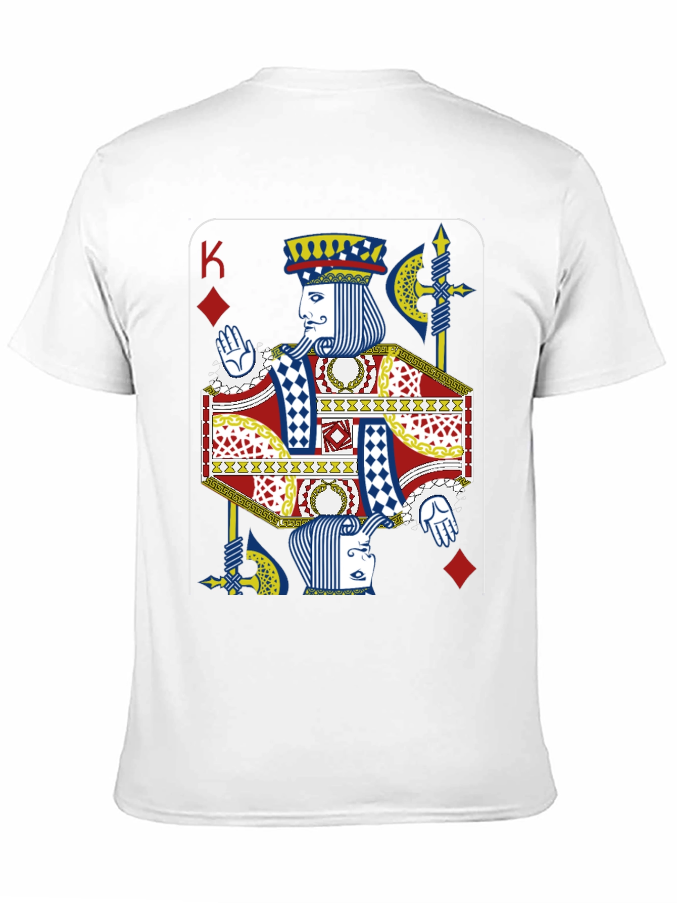King of Diamonds Graphic Tee - Novelty Card Design