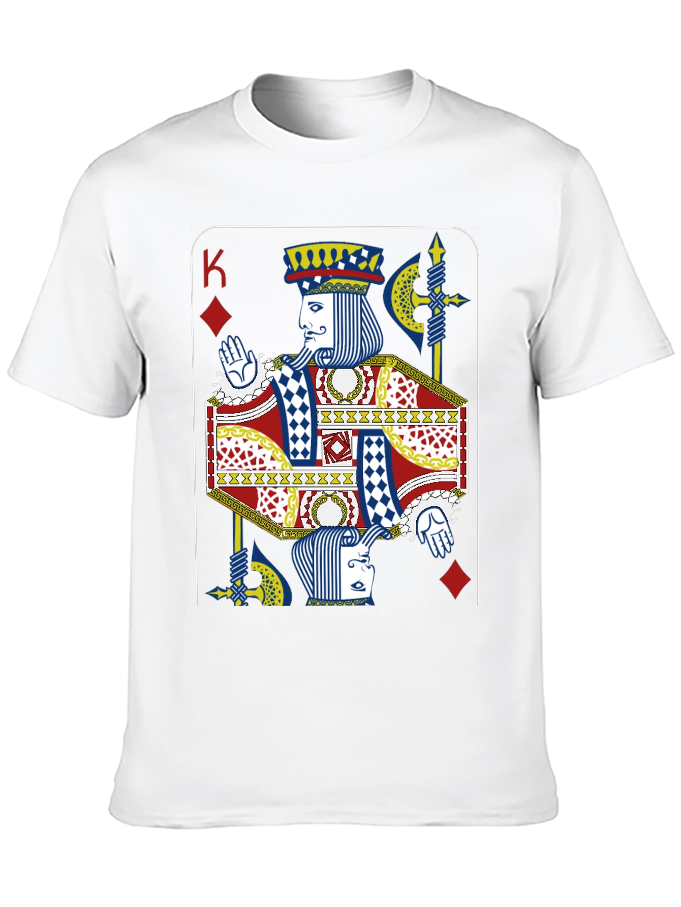 King of Diamonds Graphic Tee - Novelty Card Design