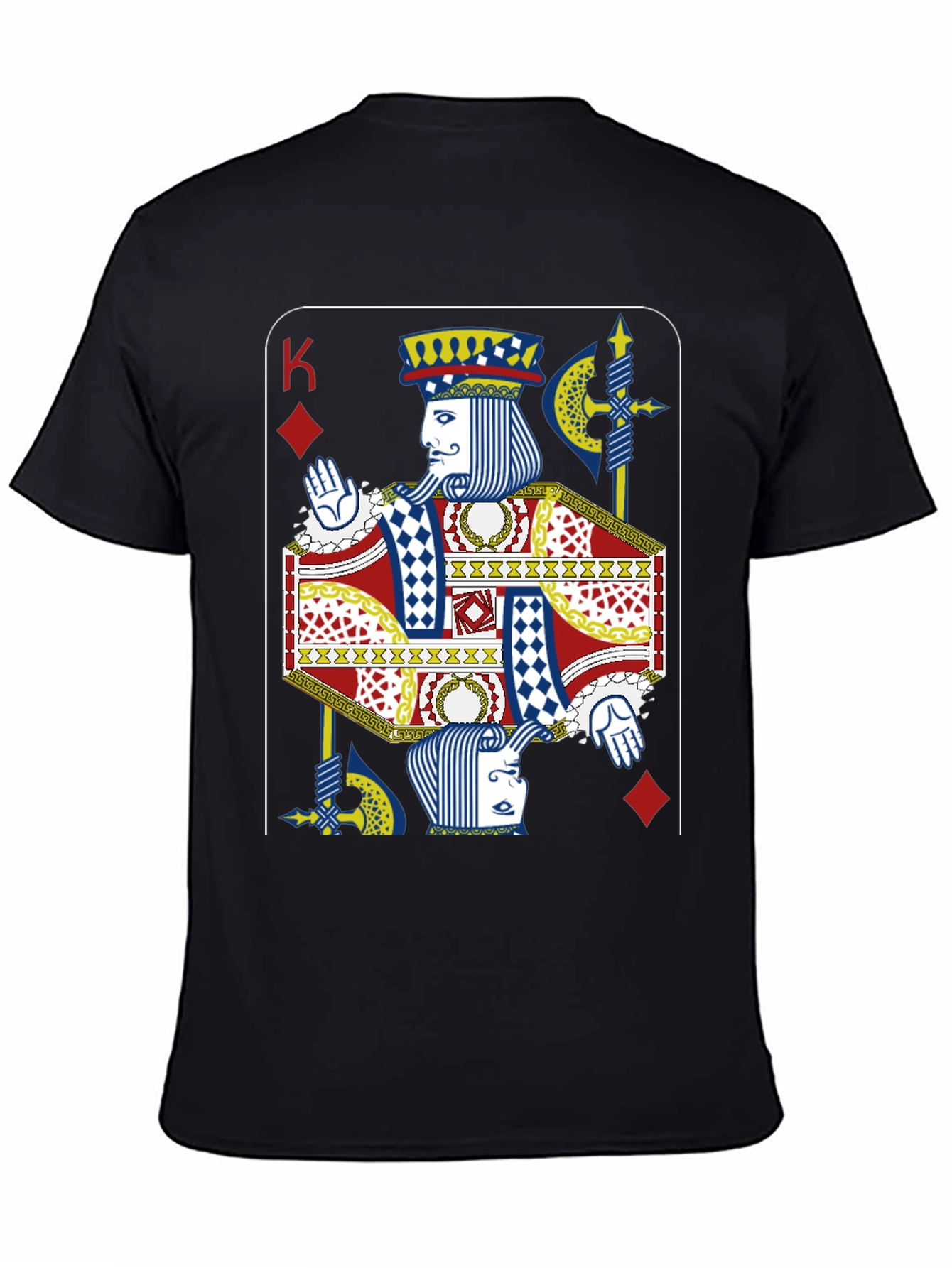 King of Diamonds Graphic Tee - Novelty Card Design